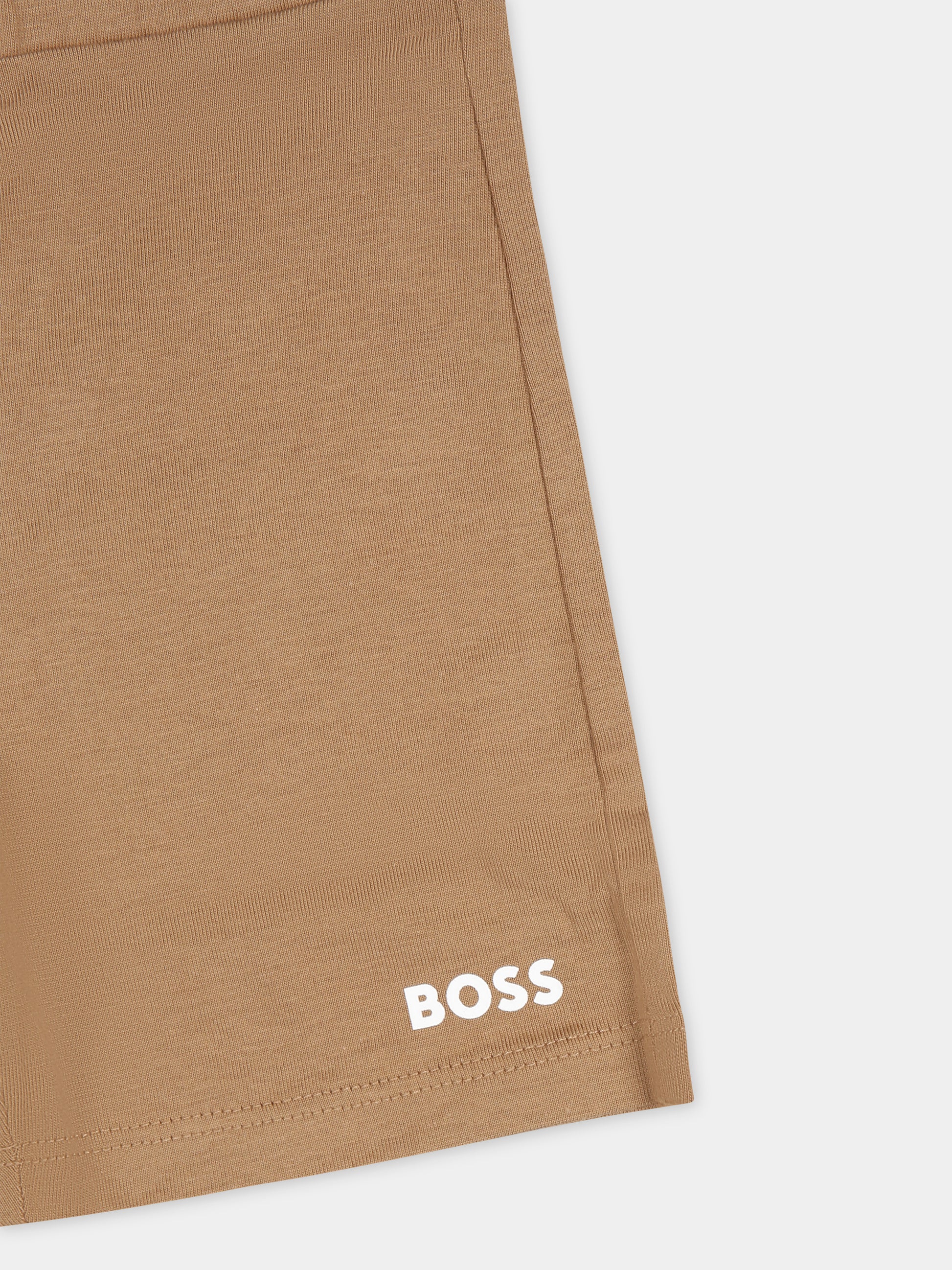 Completo bianco per neonato con logo,Boss,J50624 269