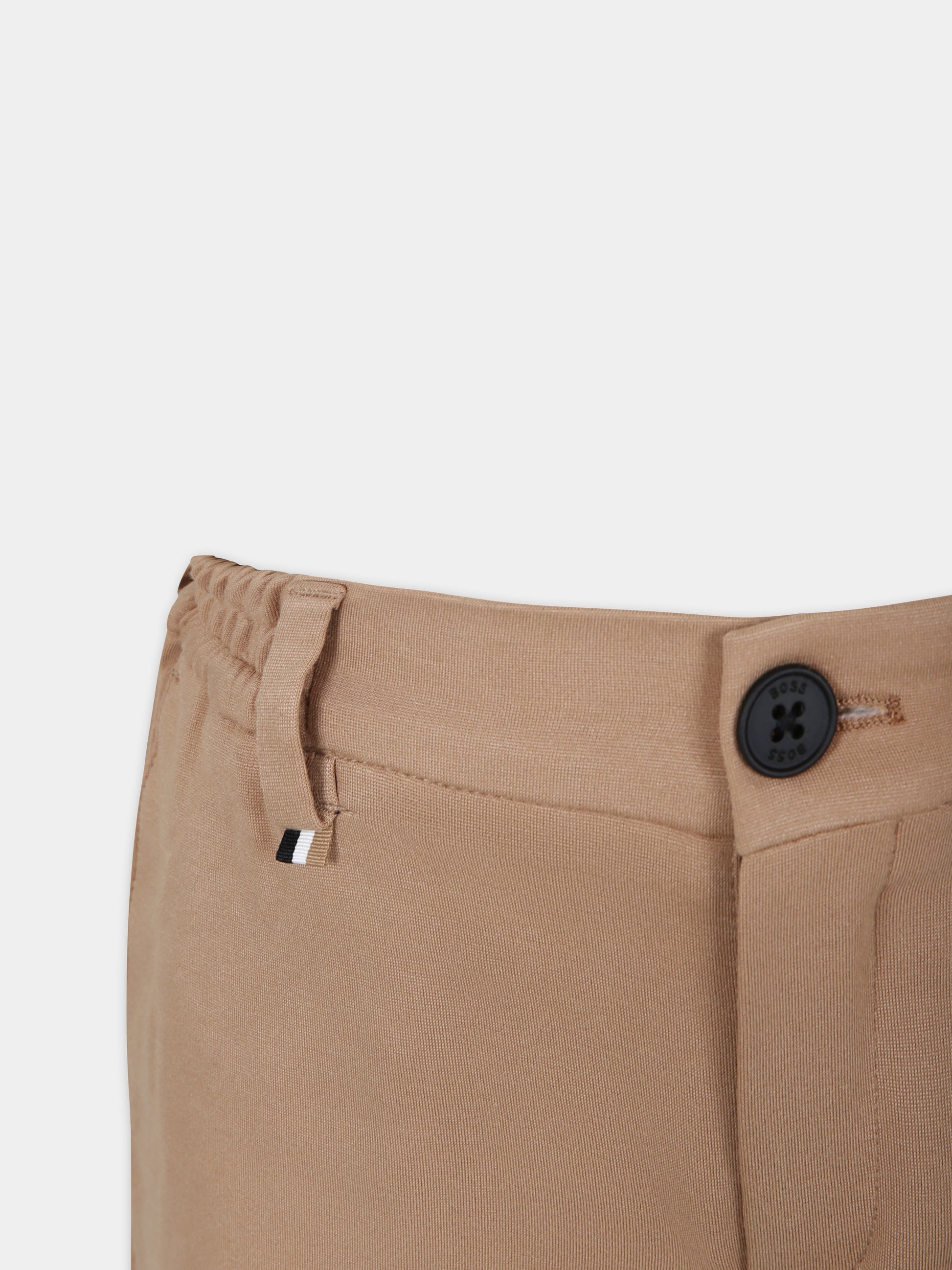 Shorts eleganti beige per bambino,Boss,J50683 269