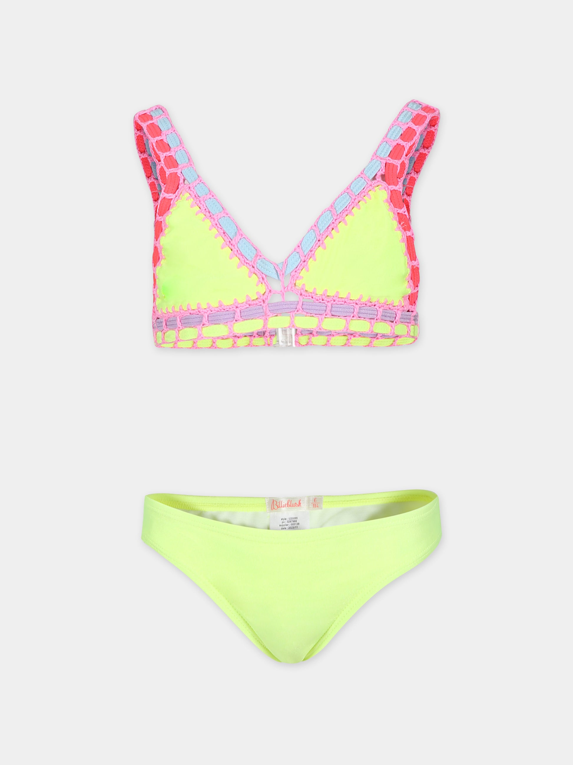 Bikini giallo per bambina,Billieblush,U20055 599