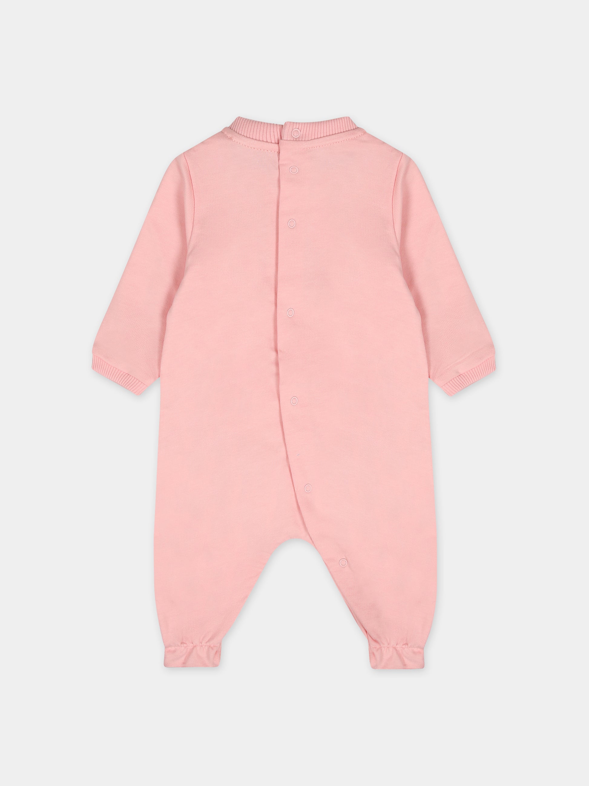 Set rosa per neonata con Teddy Bear,Moschino Kids,MNY03I LCA19 50209