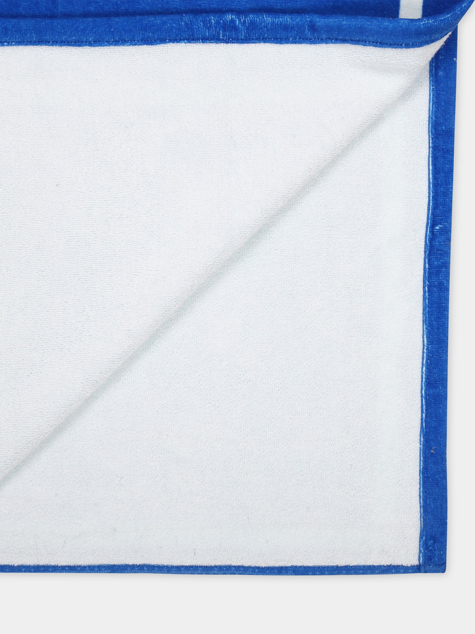 Telo mare azzurro per bambino con Teddy Bear e surf,Moschino Kids,HQX01B LGA15 40289