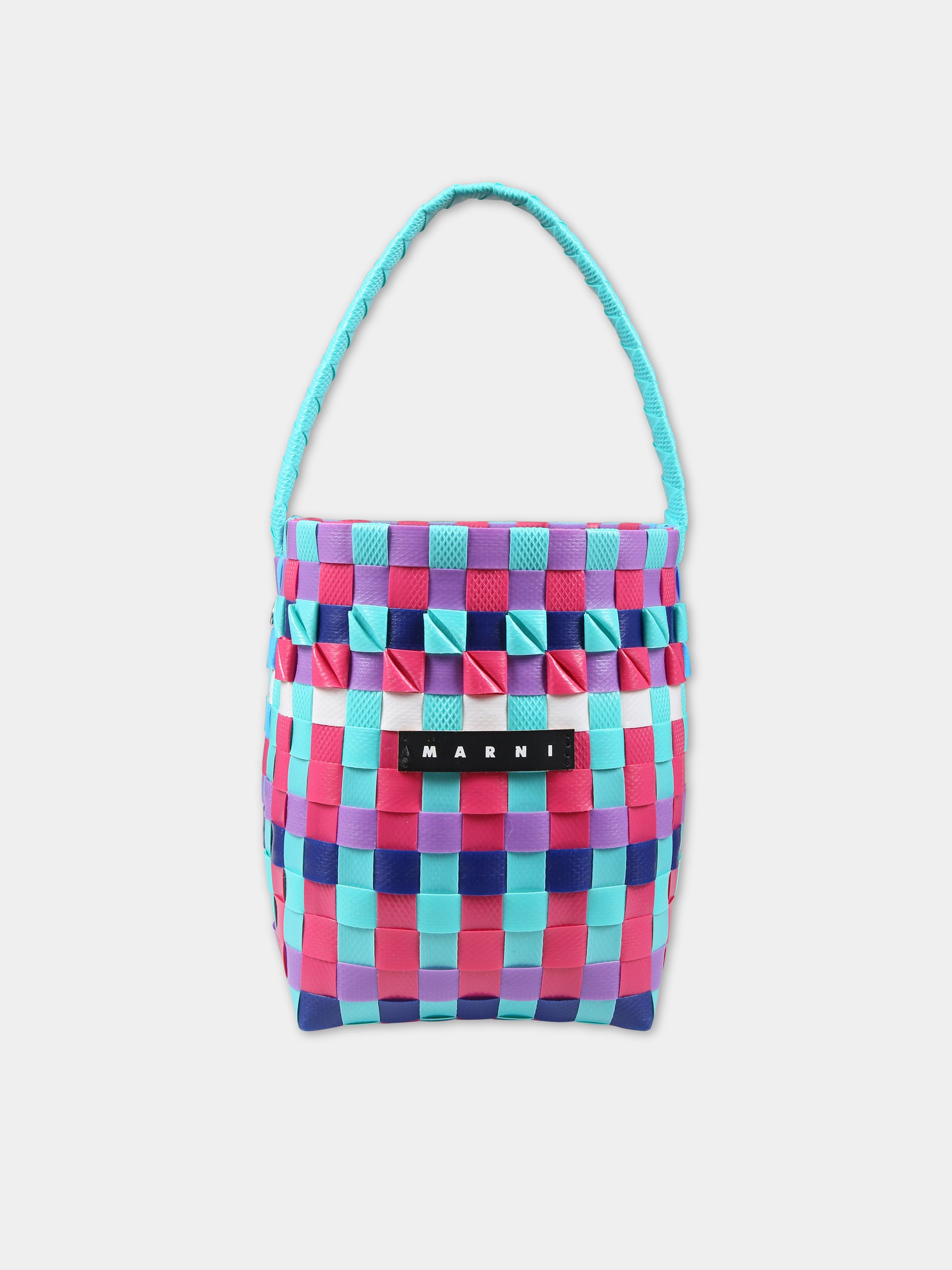 Borsa muticolor per bambina con logo,Marni Kids,M00332 M00IW MW62F 0M847