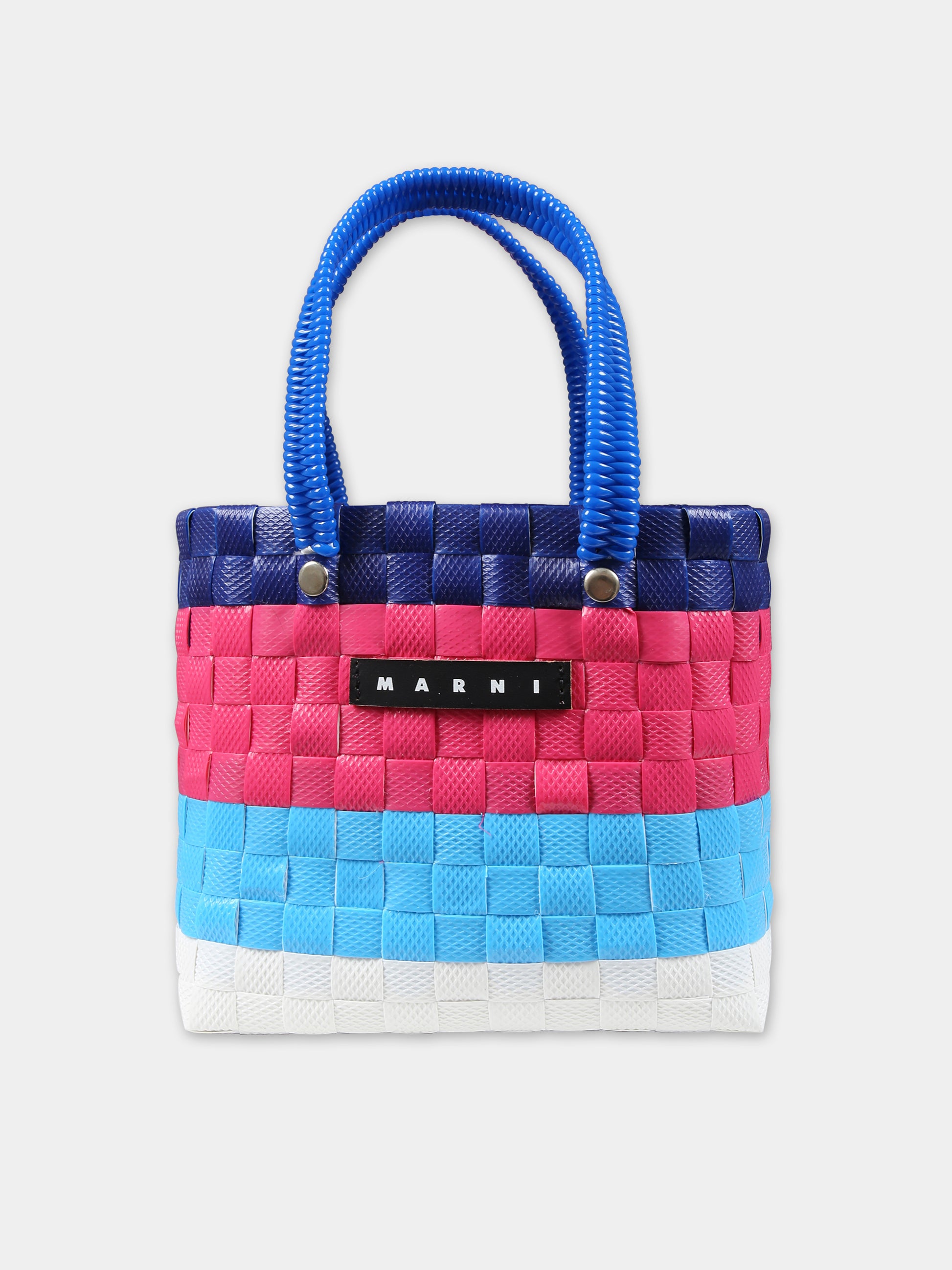 Borsa multicolor per bambina con logo,Marni Kids,M00816 M00IW MW81F 0M846