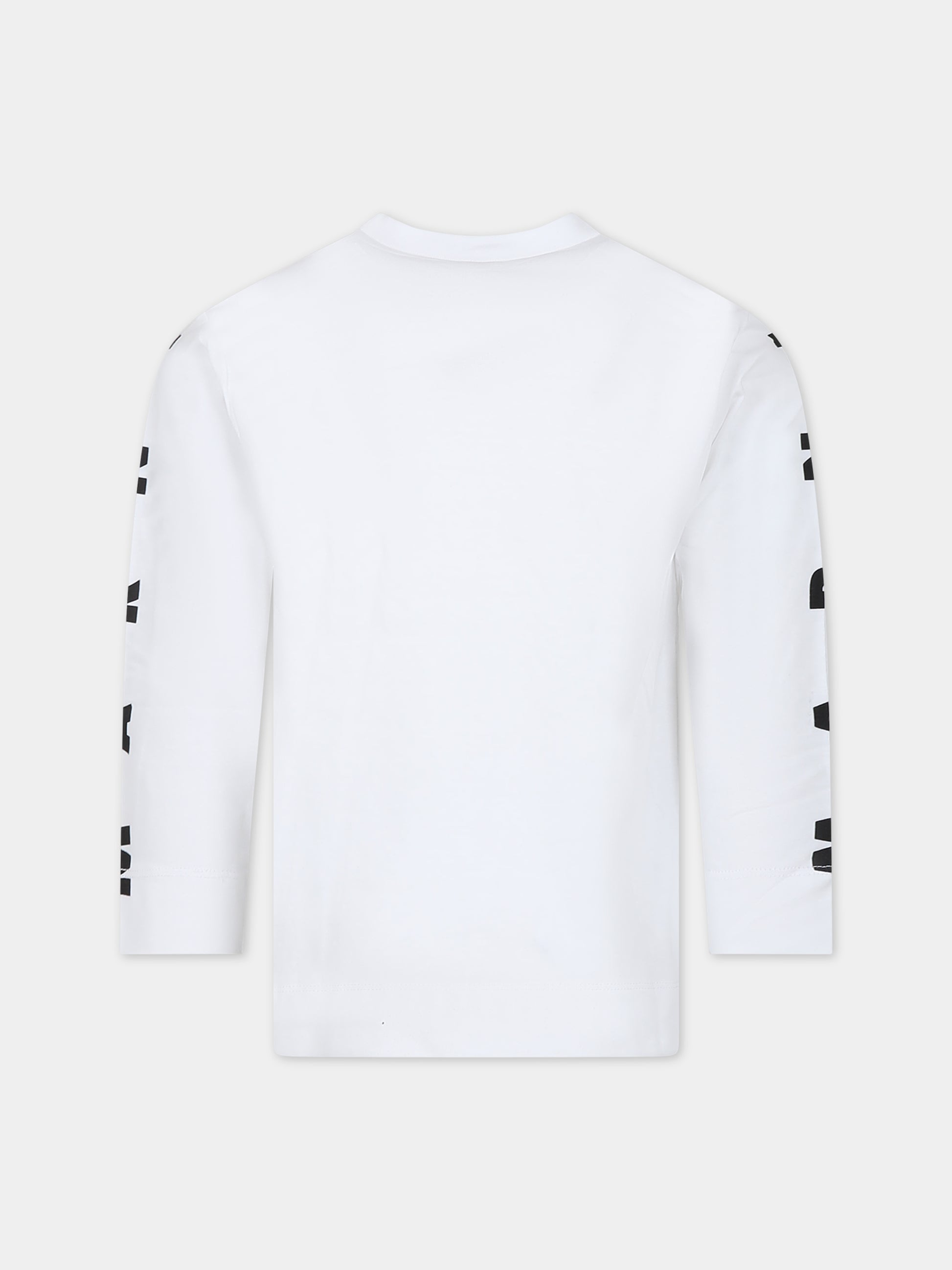 T-shirt bianca per bambini con logo,Marni Kids,M01066 M00NE MT170U 0M100