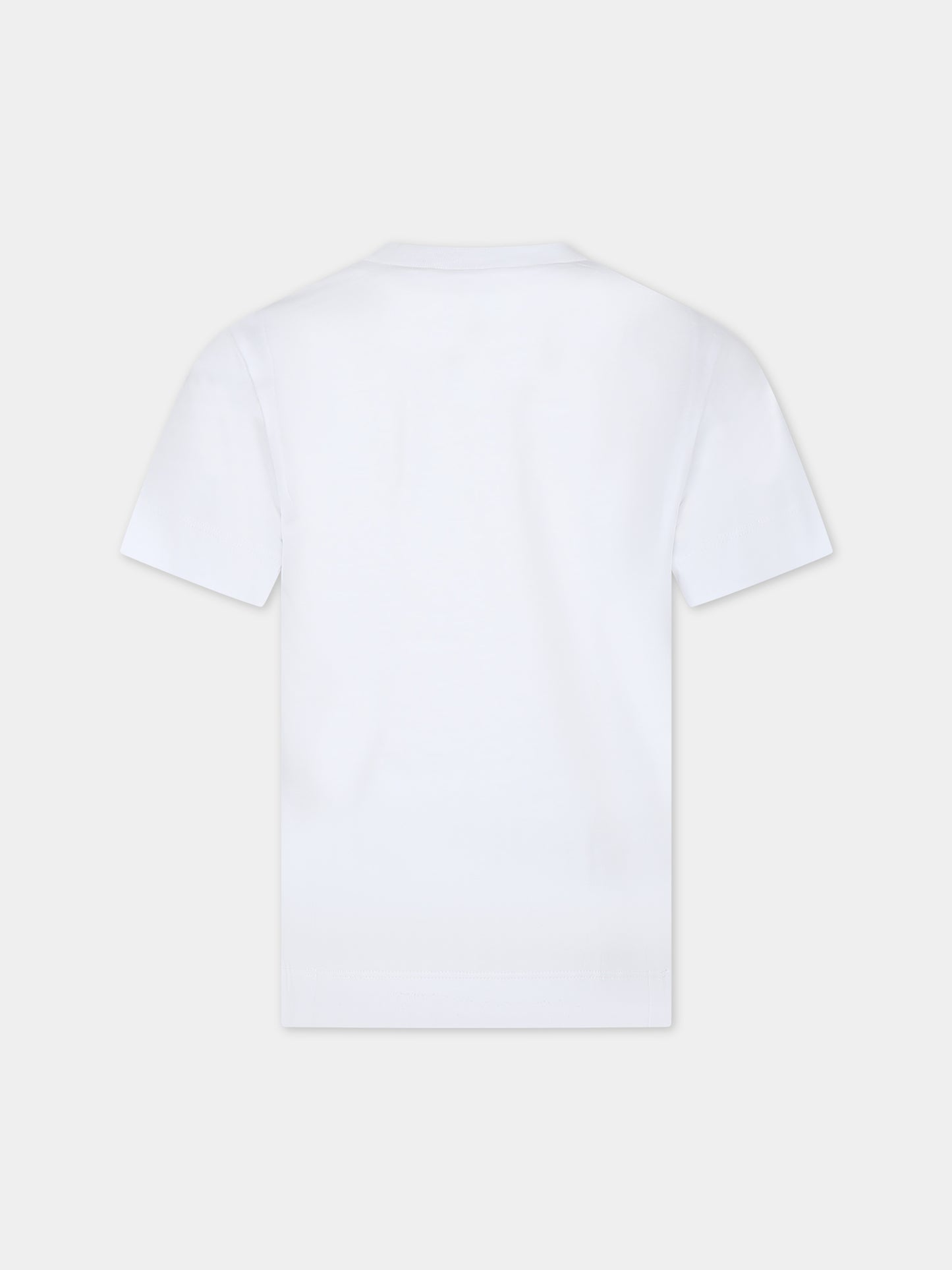 T-shirt bianca per bambini con logo,Marni Kids,M002MV M00HZ MT135U 0M100