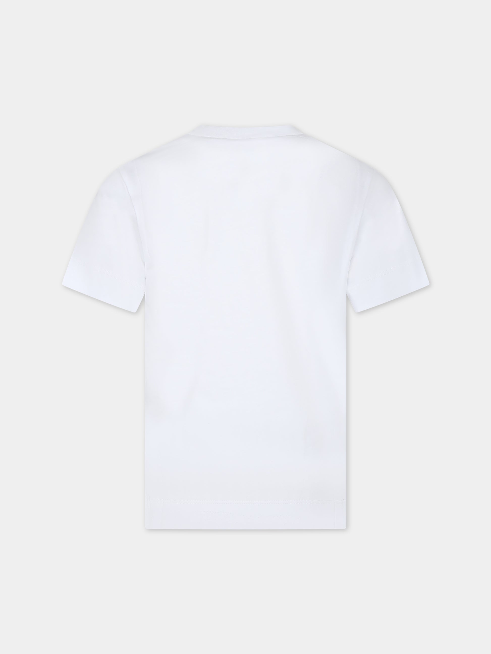 T-shirt bianca per bambini con logo,Marni Kids,M002MV M00HZ MT135U 0M100