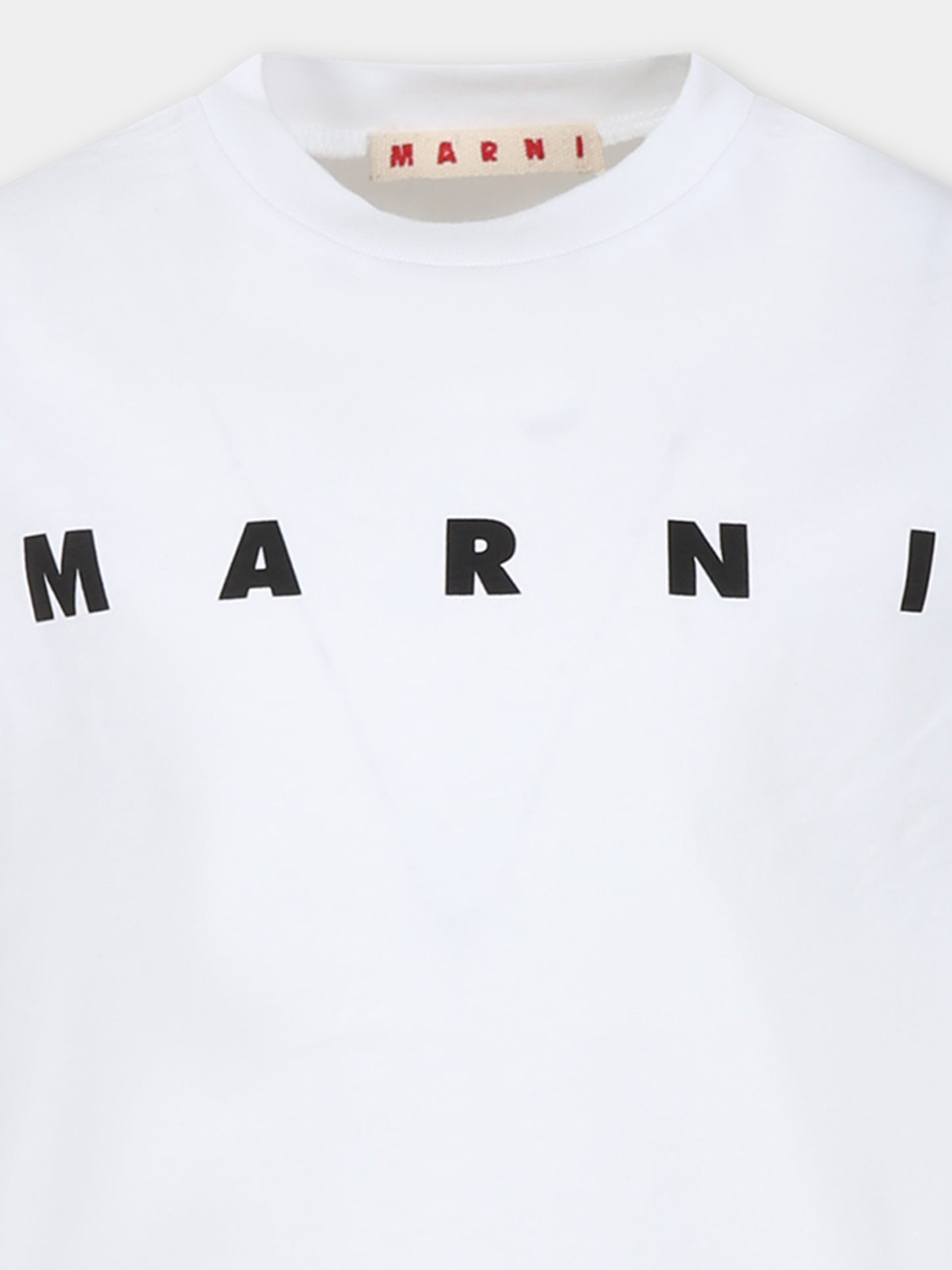 T-shirt bianca per bambini con logo,Marni Kids,M002MV M00HZ MT135U 0M100
