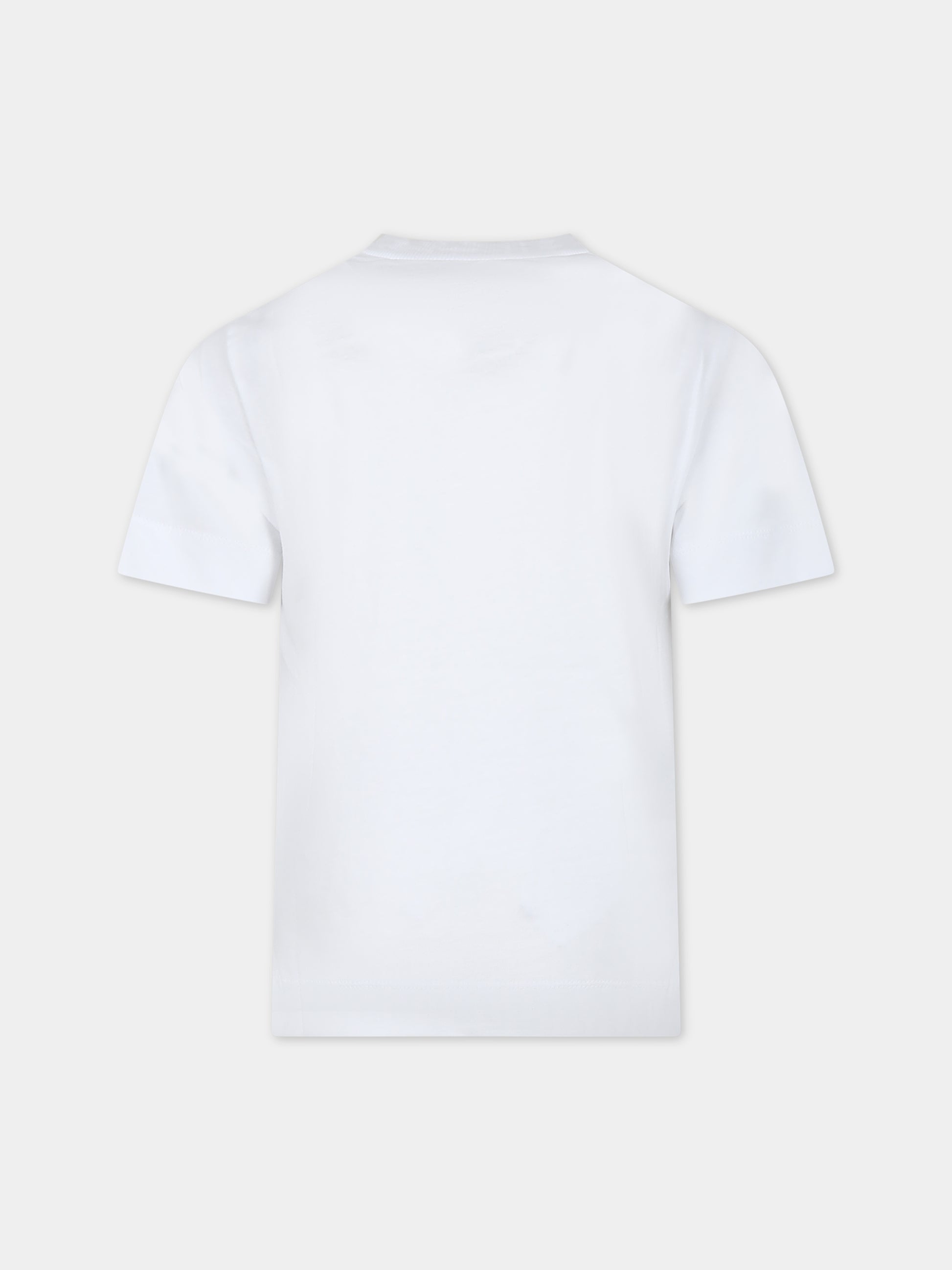 T-shirt bianca per bambini con logo,Marni Kids,M01069 M00L9 MT172U 0M100