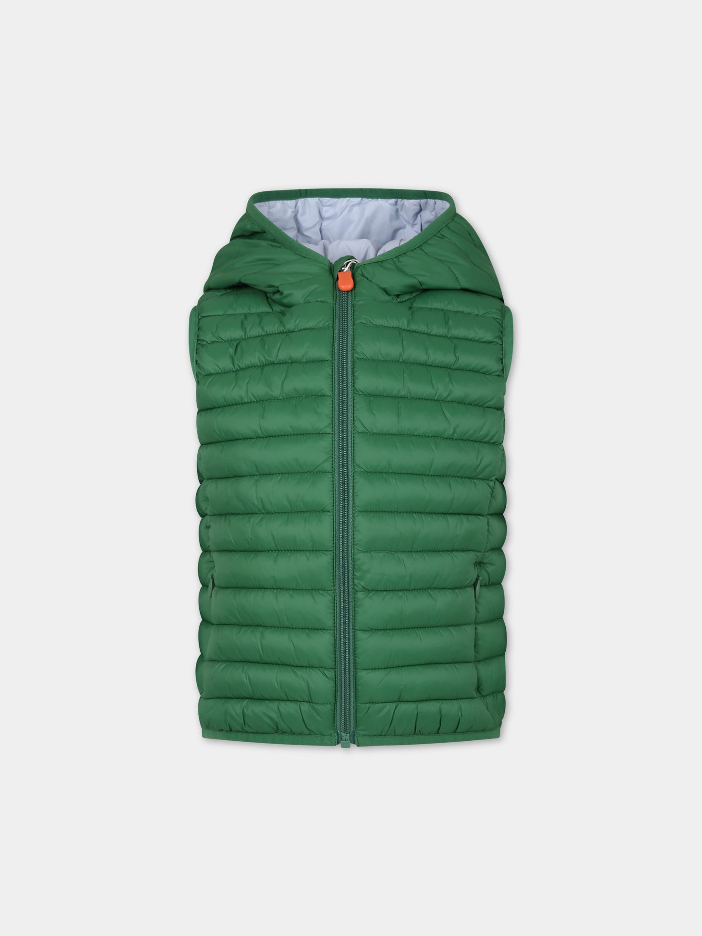 Gilet Cupid verde per bambino,Save The Duck Kids,J80649X GIGA18 50043