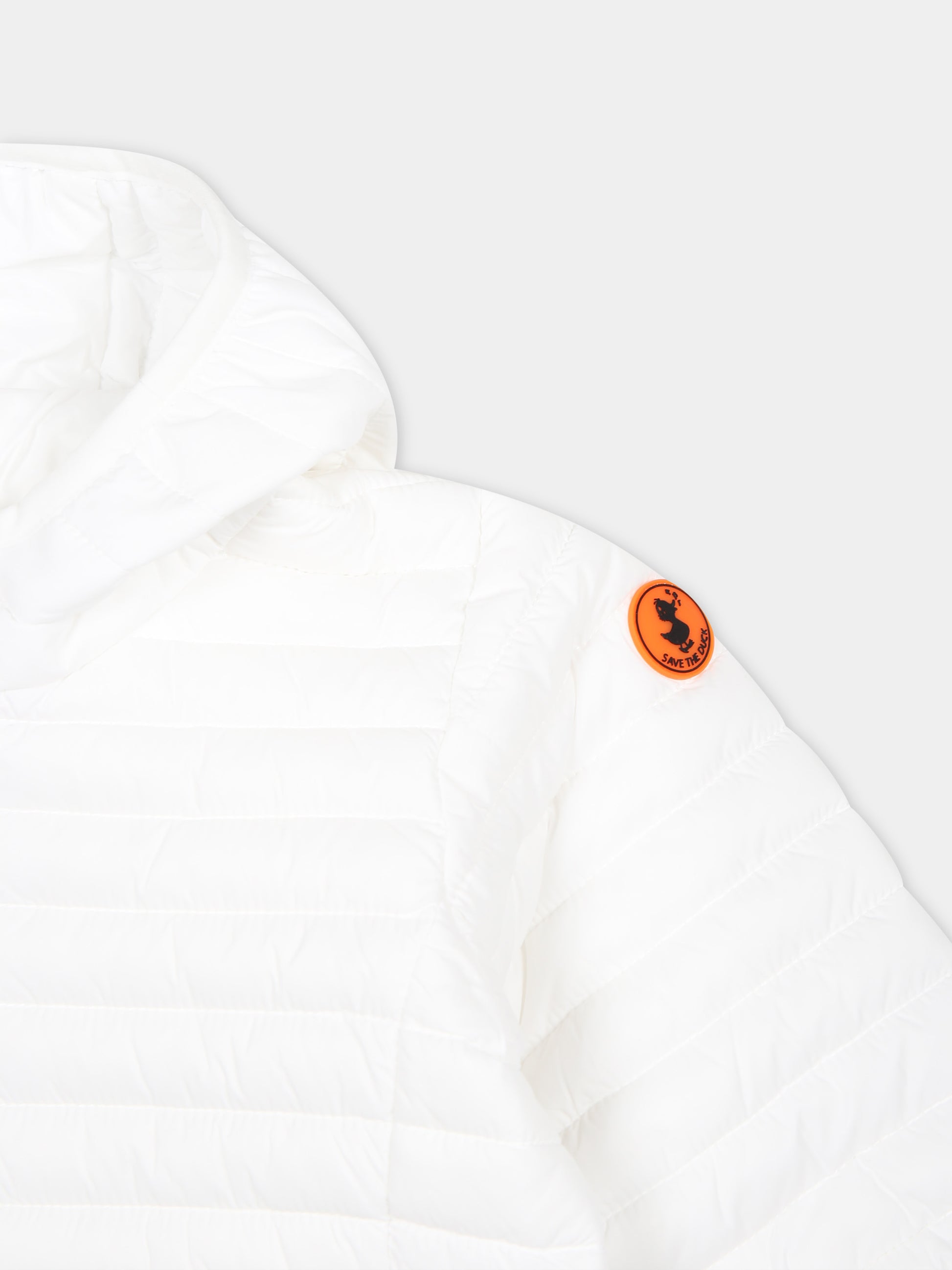 Piumino Nene bianco per neonato con logo,Save The Duck Kids,I30003X GIGA18 00000