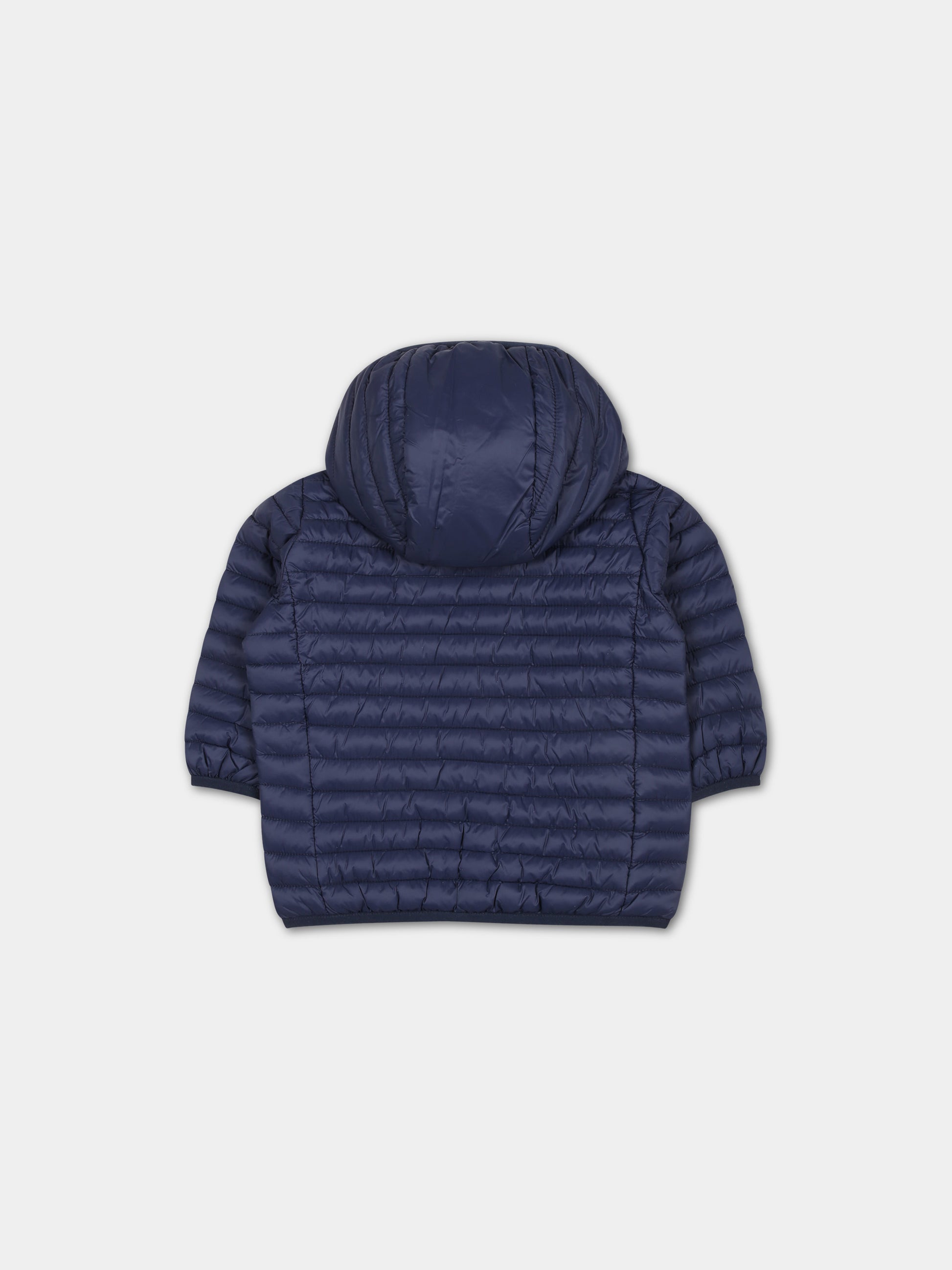 Piumino Nene blu per neonato con logo,Save The Duck Kids,I30003X GIGA18 90000