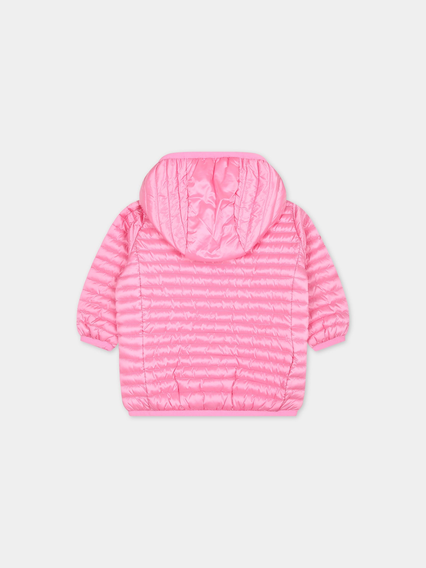 Piumino rosa Lucy per neonata con logo,Save The Duck Kids,I30005G IRIS18 80018