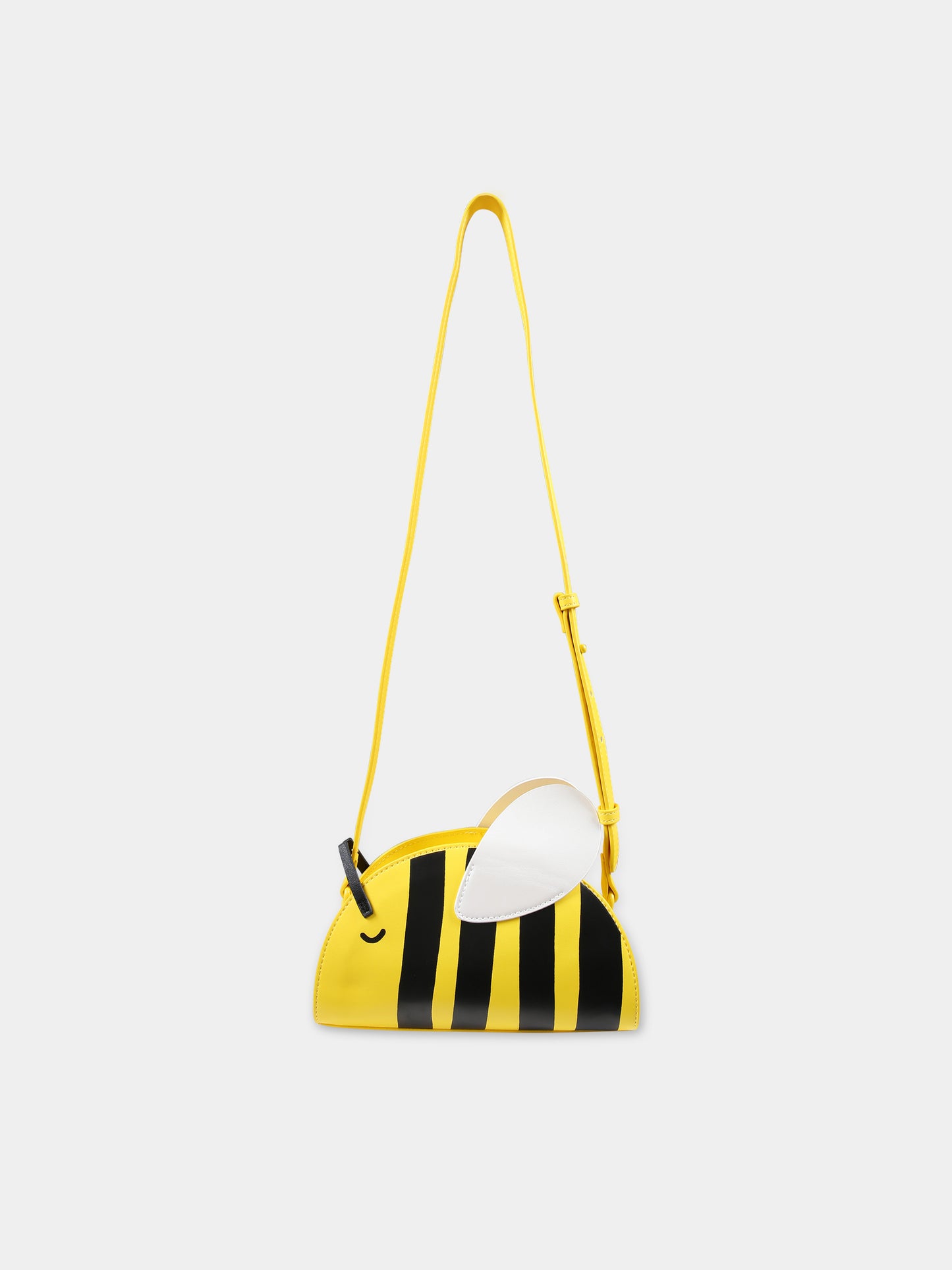 Borsa gialla per bambina a forma di ape,Stella Mccartney Kids,TU0A38 Z0699 228