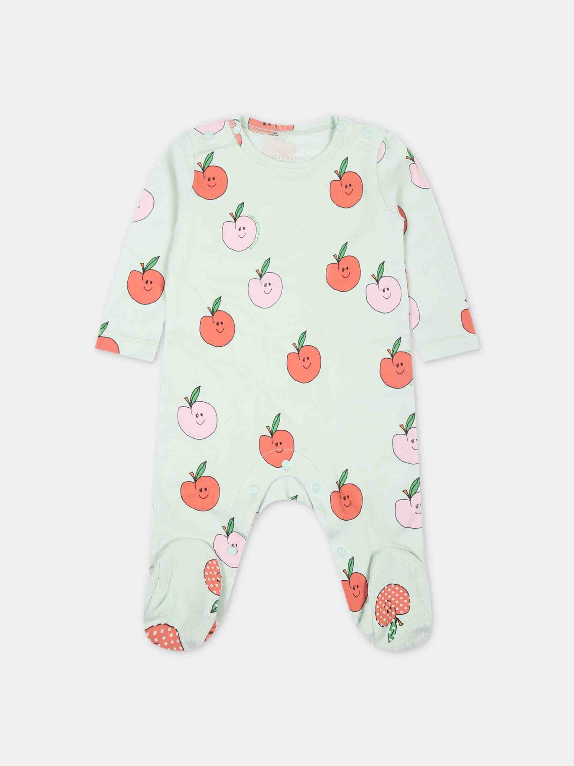 Set multicolor per neonata con mele,Stella Mccartney Kids,TUB029 Z1784 704MC