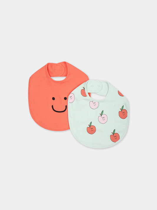 Set multicolor per neonata con mele e smile,Stella Mccartney Kids,TUB049 Z1784 704MC