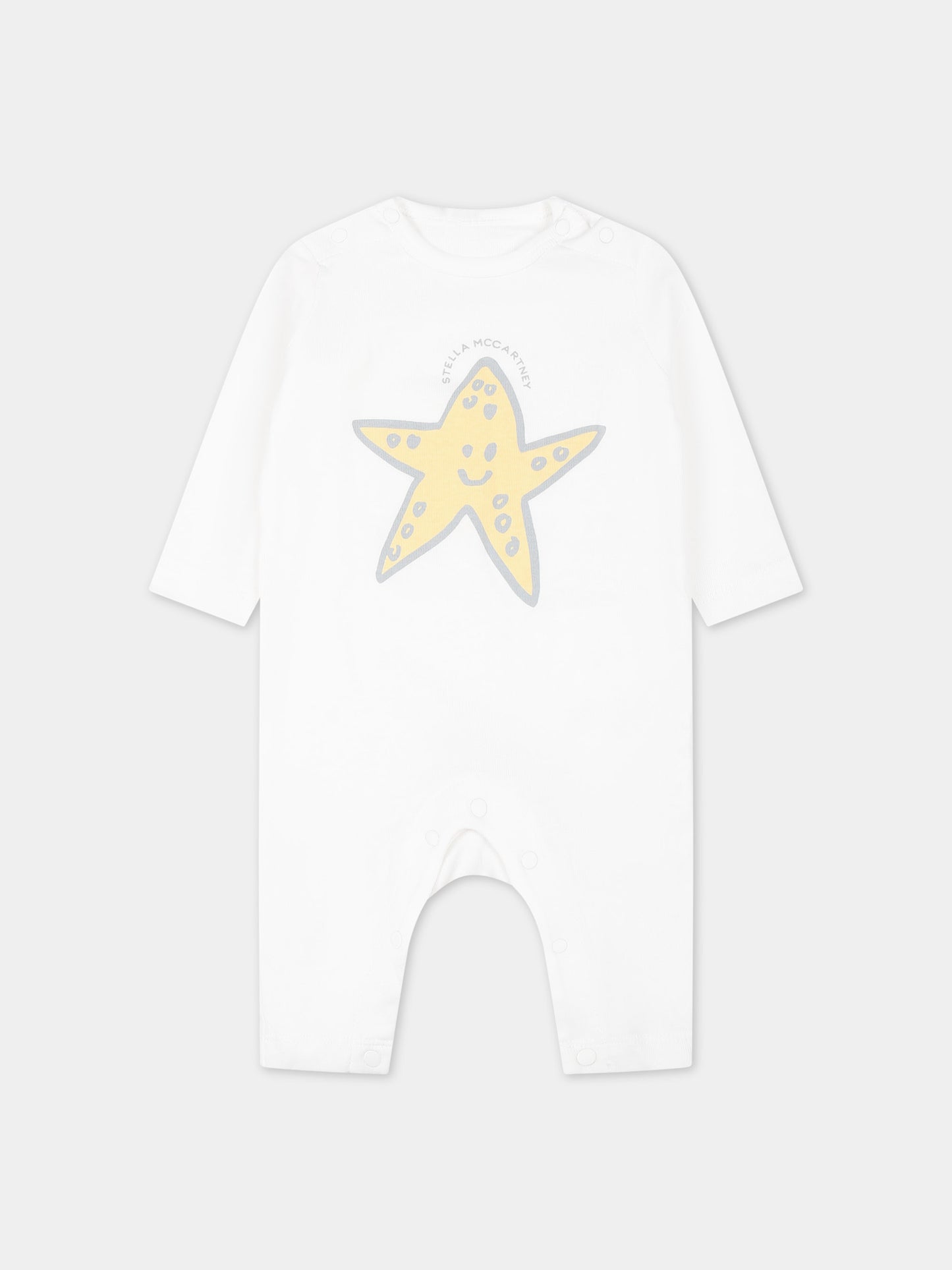 Set tutine avorio per neonati con stelle marine,Stella Mccartney Kids,TUB529 Z1788 101MC