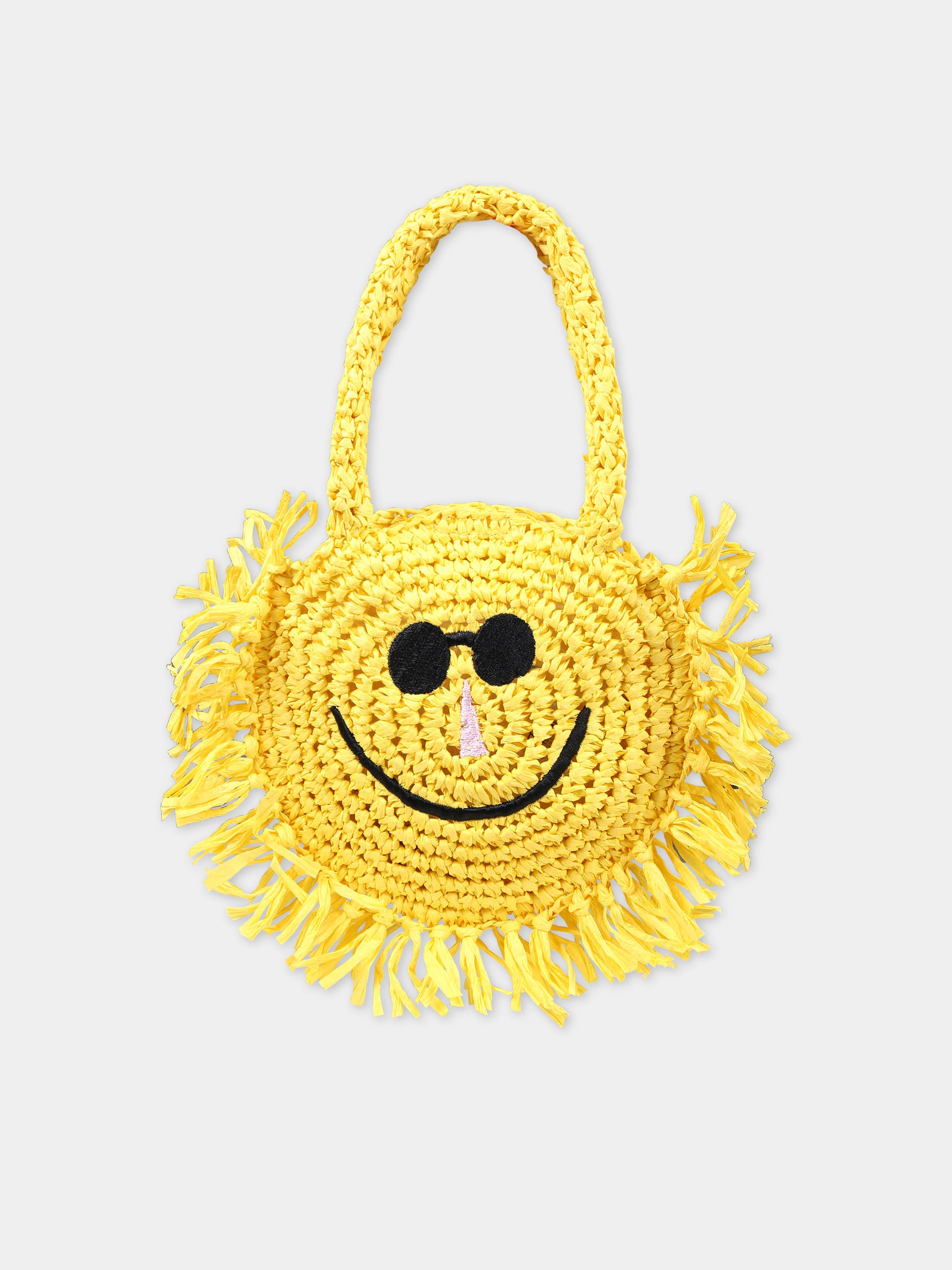 Borsa casual gialla per bambina a forma di sole,Stella Mccartney Kids,TU0B38 Z1924 226