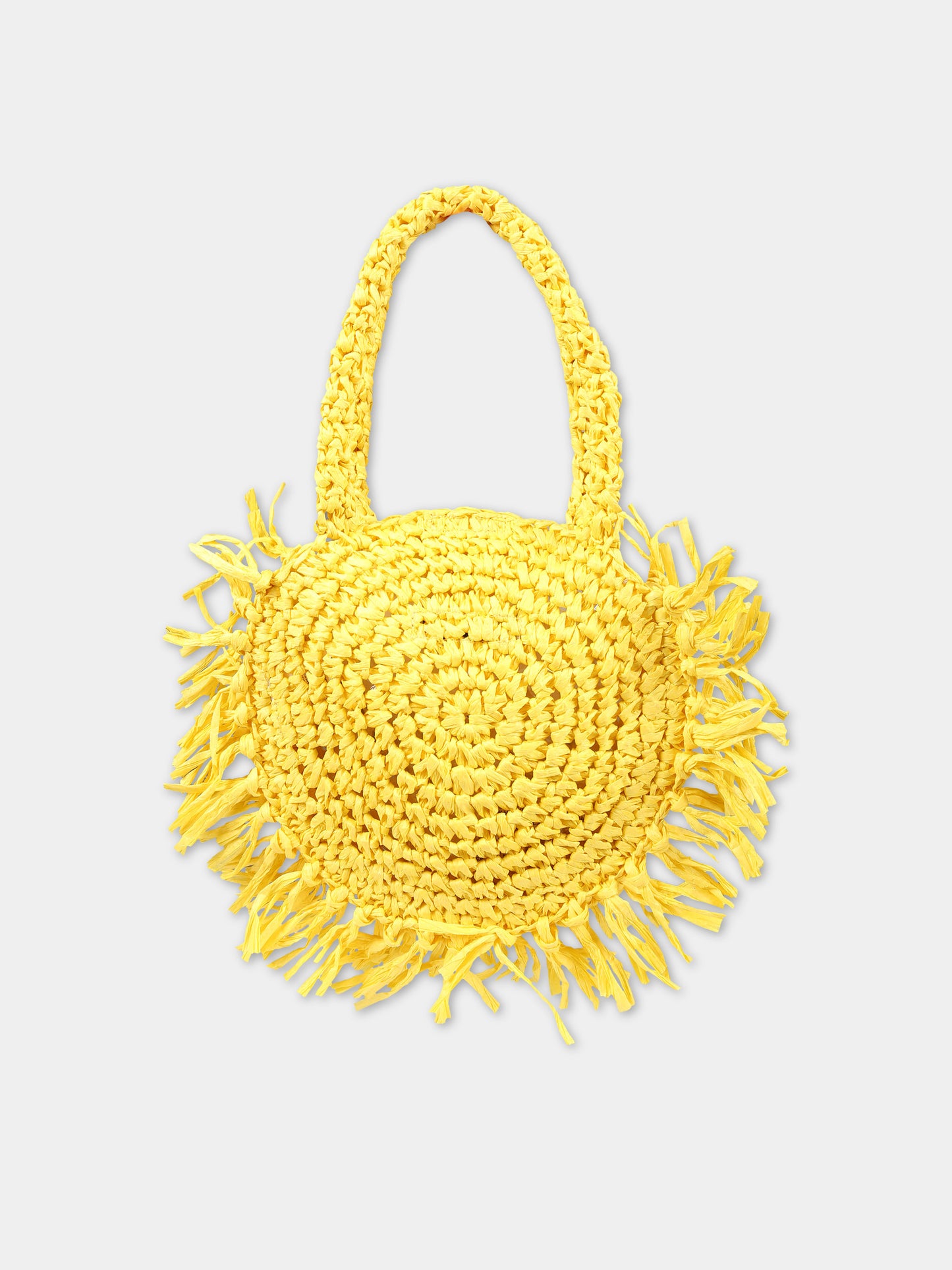 Borsa casual gialla per bambina a forma di sole,Stella Mccartney Kids,TU0B38 Z1924 226