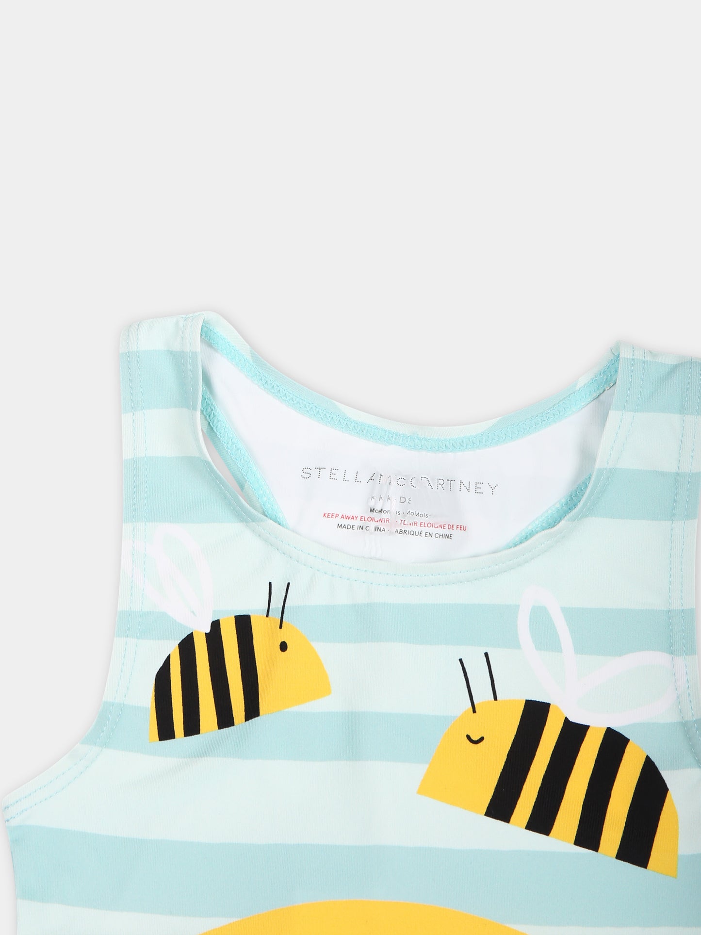 Costume celeste per neonata con api,Stella Mccartney Kids,TUC039 Z1652 999MC