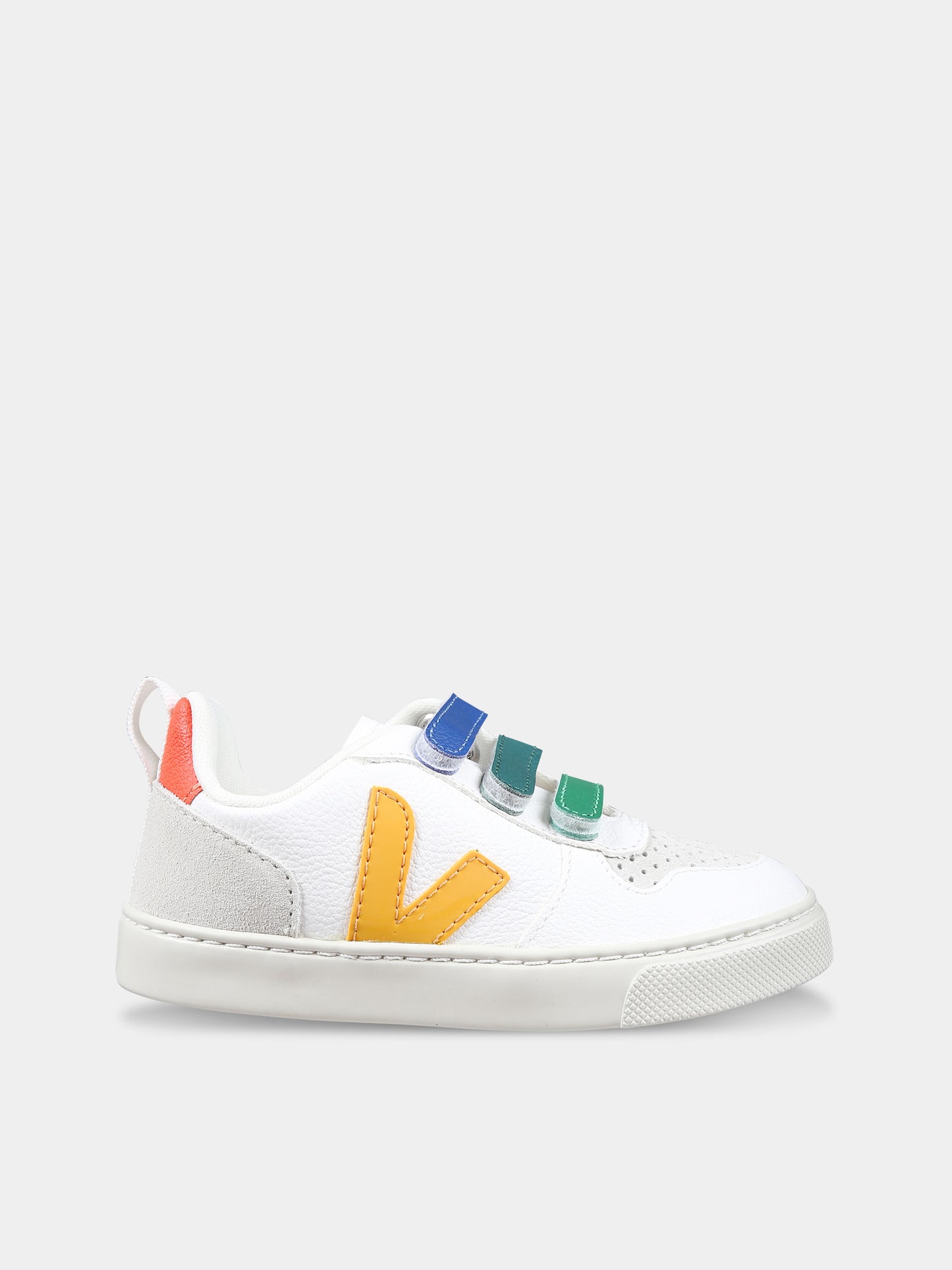 Sneakers bianche per bambini con logo,Veja,CV0502905C