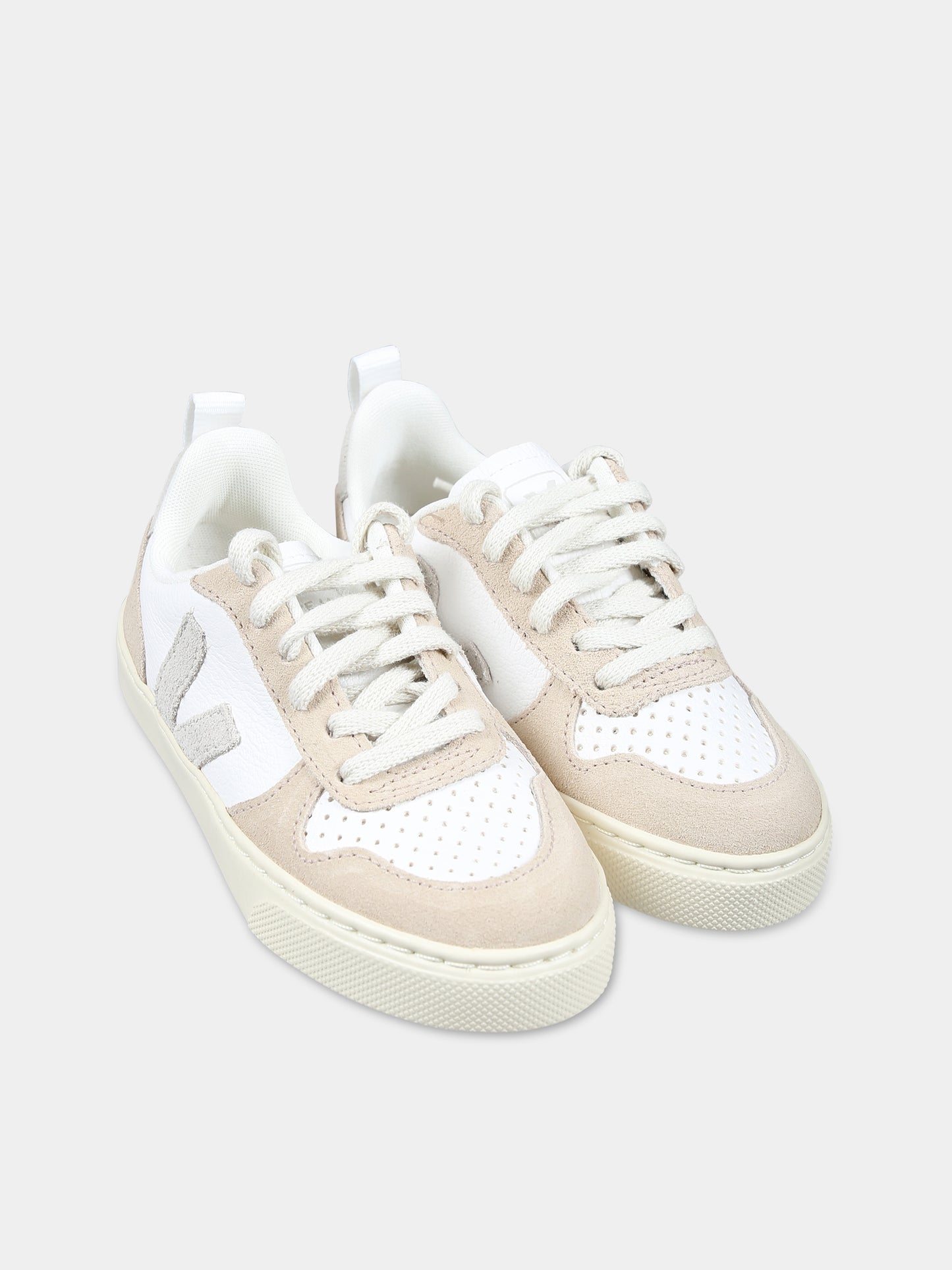 Sneakers bianche per bambini con logo,Veja,CX0703426C