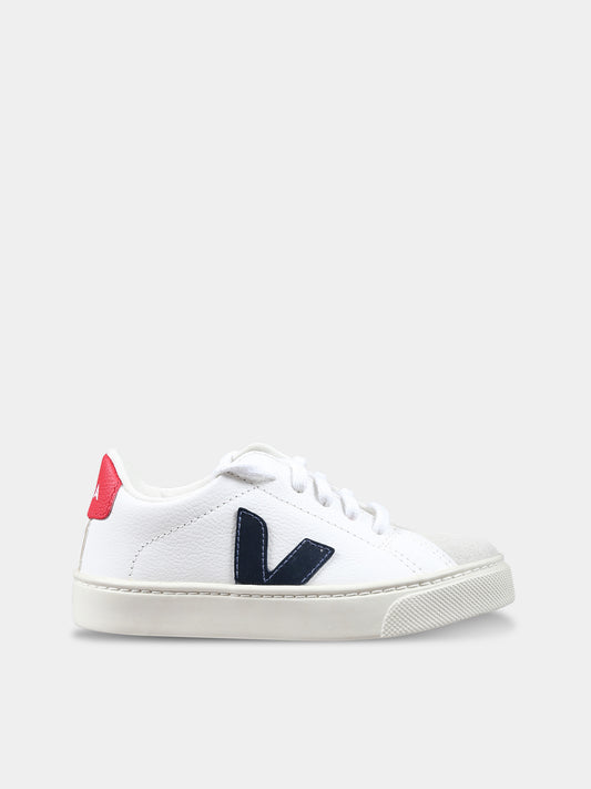 Sneakers bianche per bambini con logo,Veja,RS0512734C