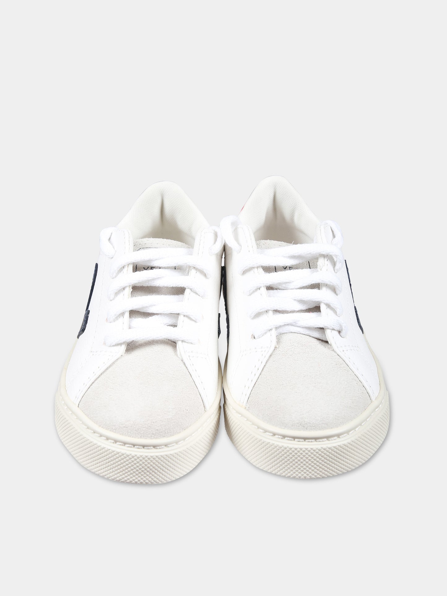 Sneakers bianche per bambini con logo,Veja,RS0512734C