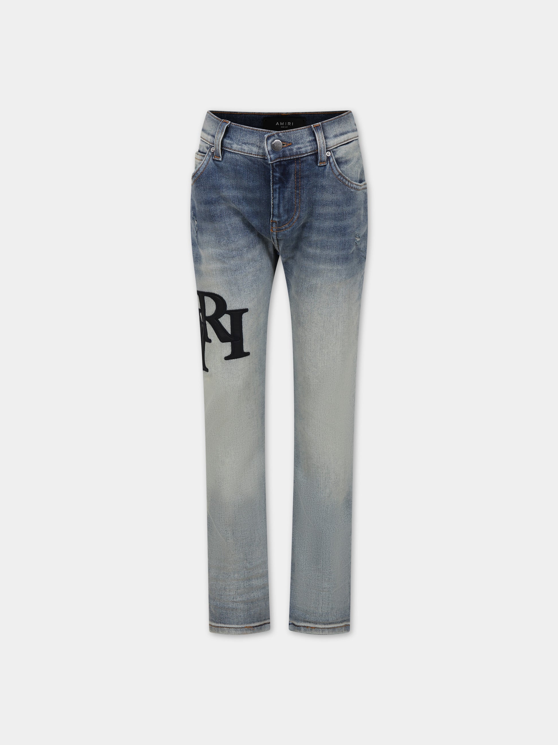 Jeans celesti per bambini con logo,Amiri,PS24KSD003 765