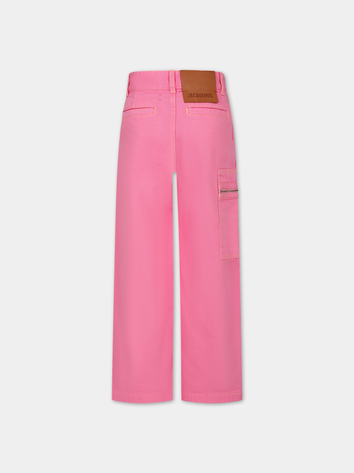 Jeans 'Le de Nîmes Bambino grande' rosa per bambina,Jacquemus,Q00026 468