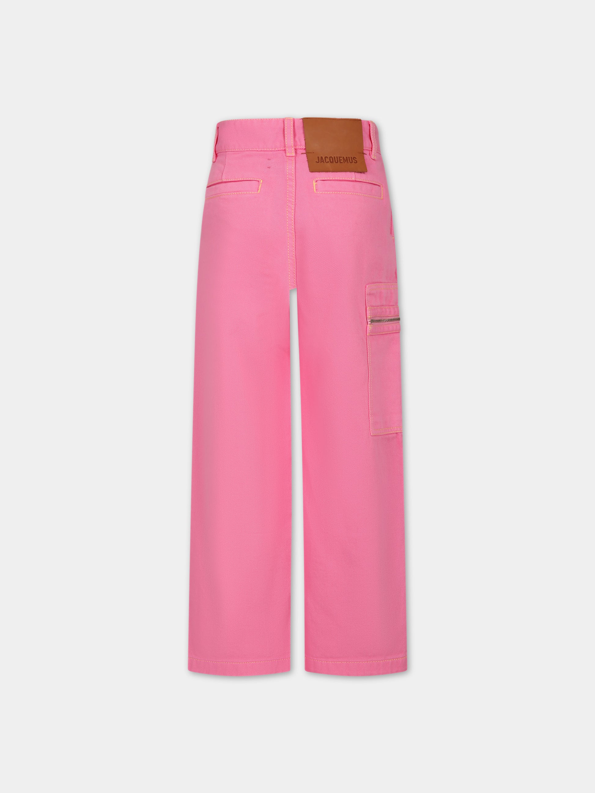Jeans 'Le de Nîmes Bambino grande' rosa per bambina,Jacquemus,Q00026 468