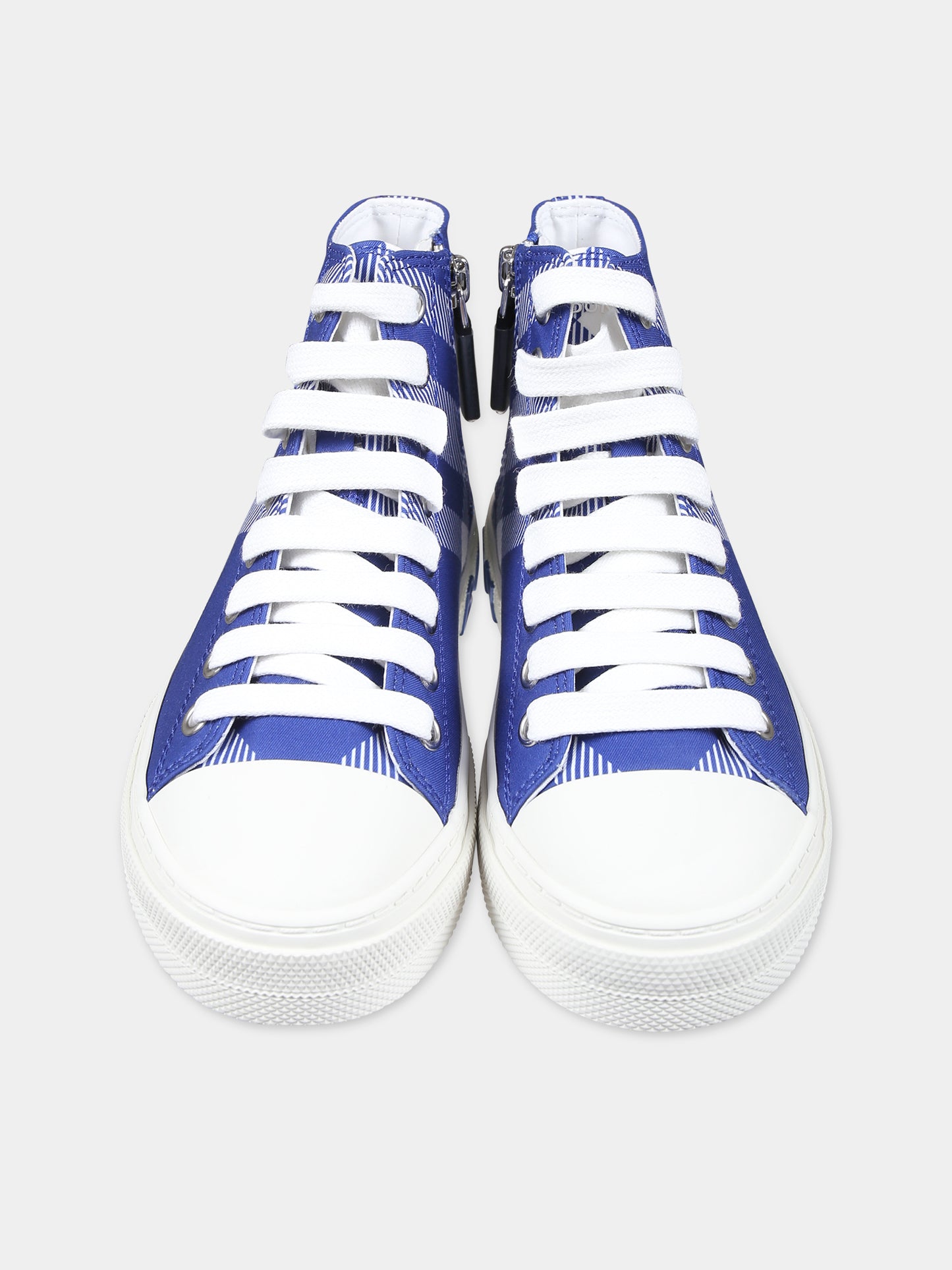 Sneakers blu per bambini con logo,Burberry Kids,8078923 B7369