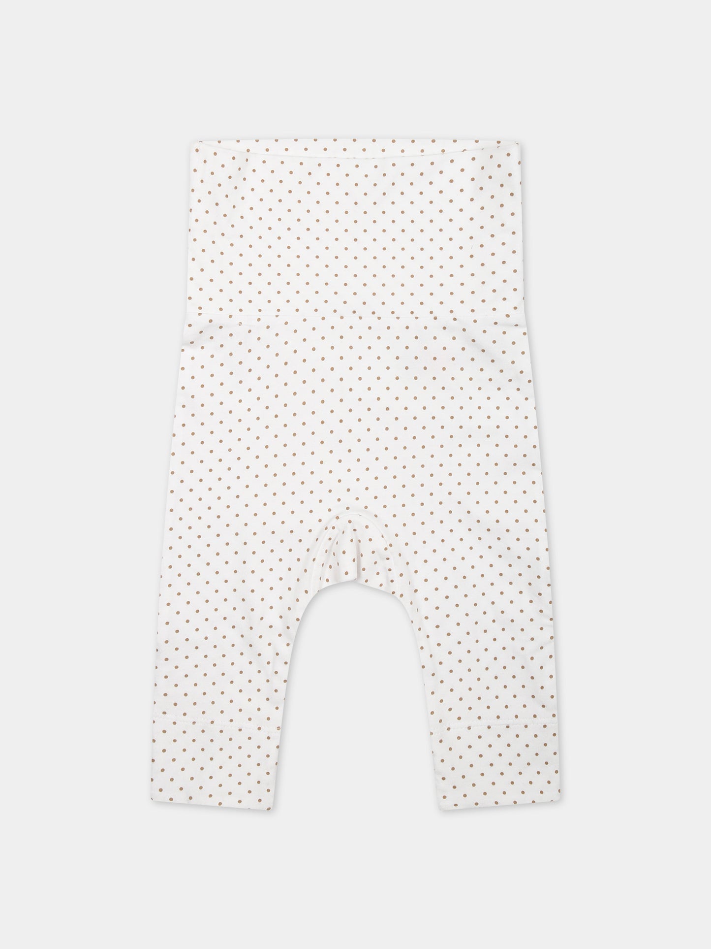 Completo bianco per neonati con logo e pois all-over,Burberry Kids,8078866 A7168