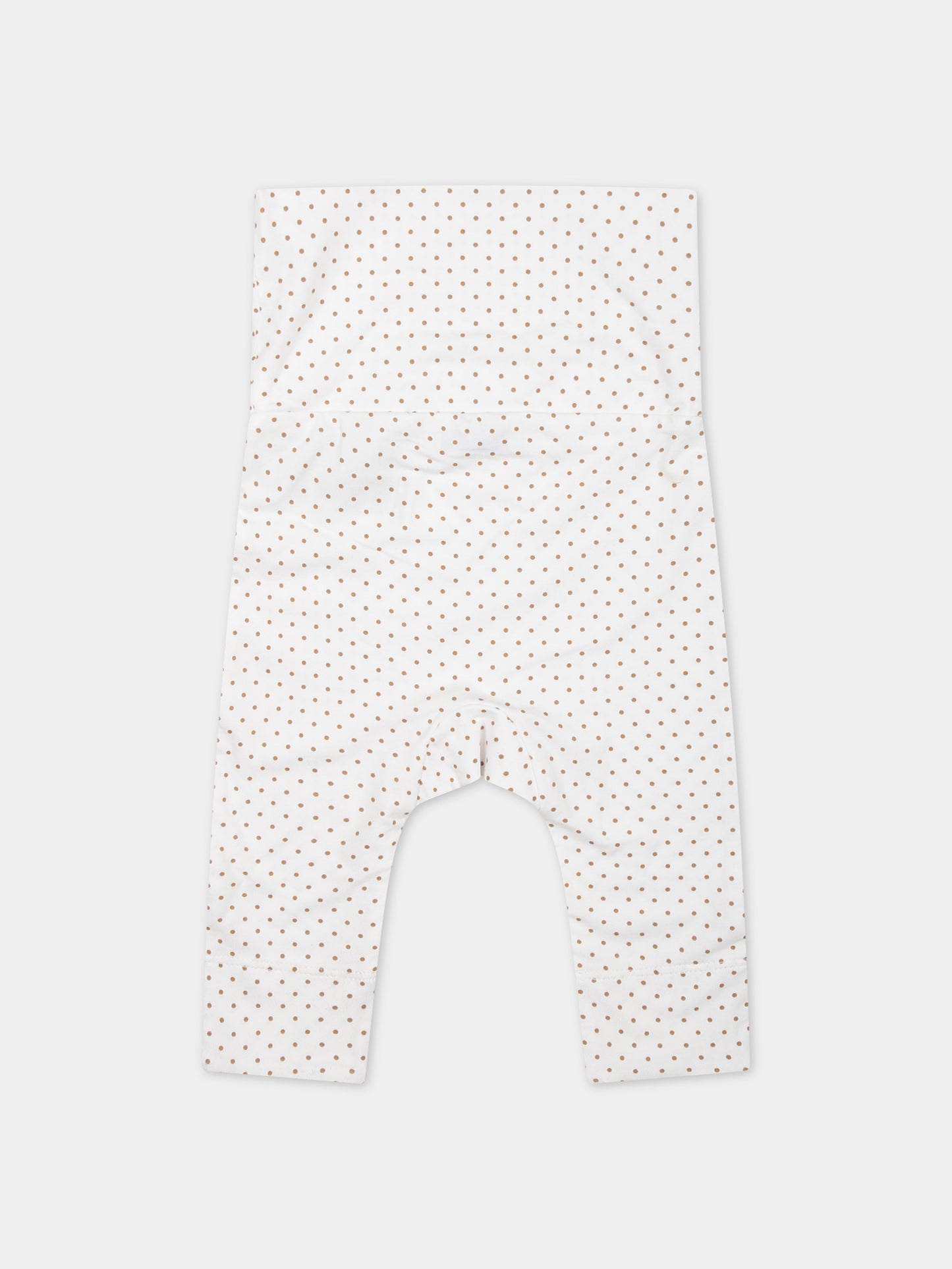 Completo bianco per neonati con logo e pois all-over,Burberry Kids,8078866 A7168