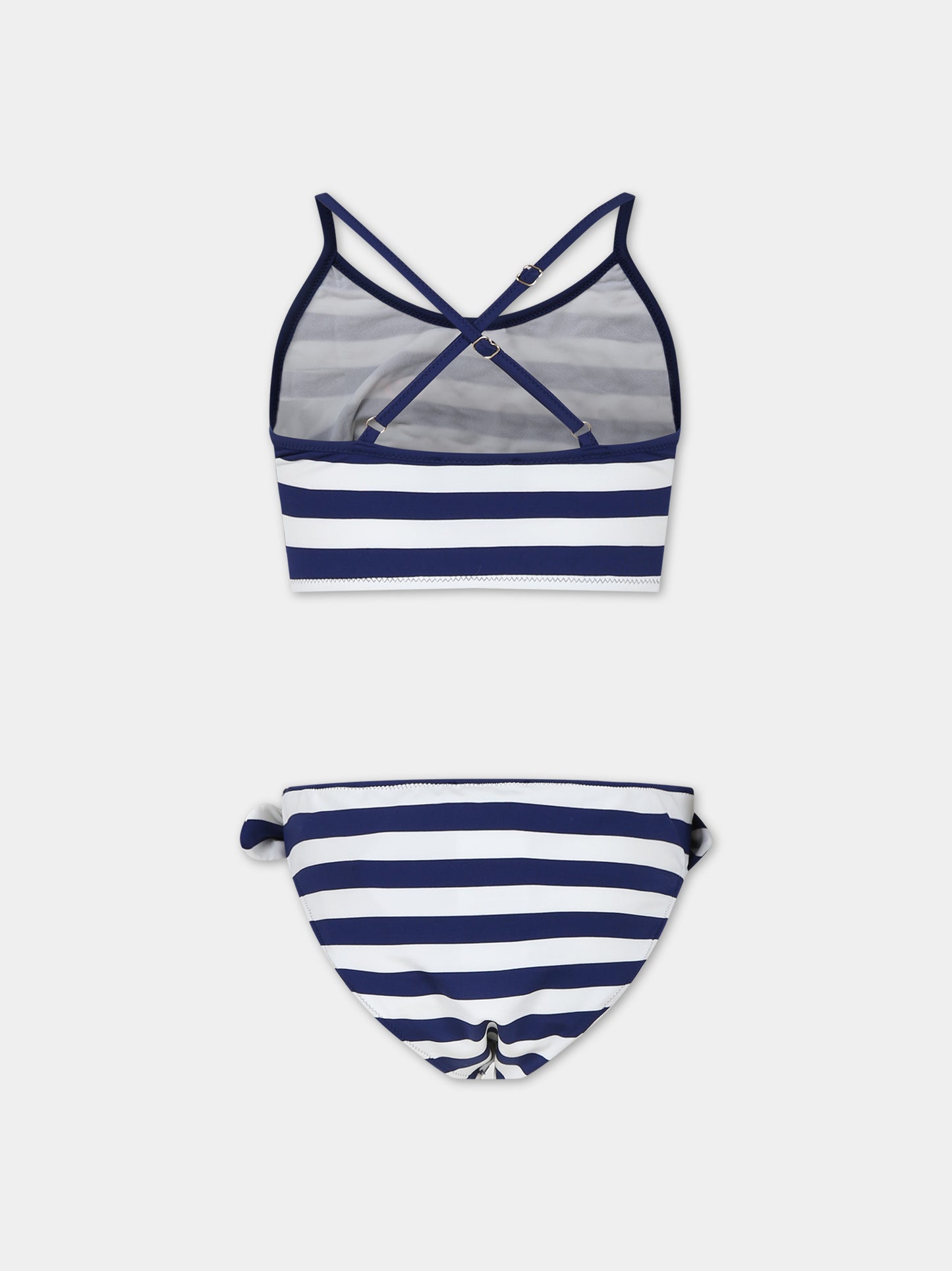 Bikini multicolor per bambina con logo,Versace,1014093 1A10010 2W300