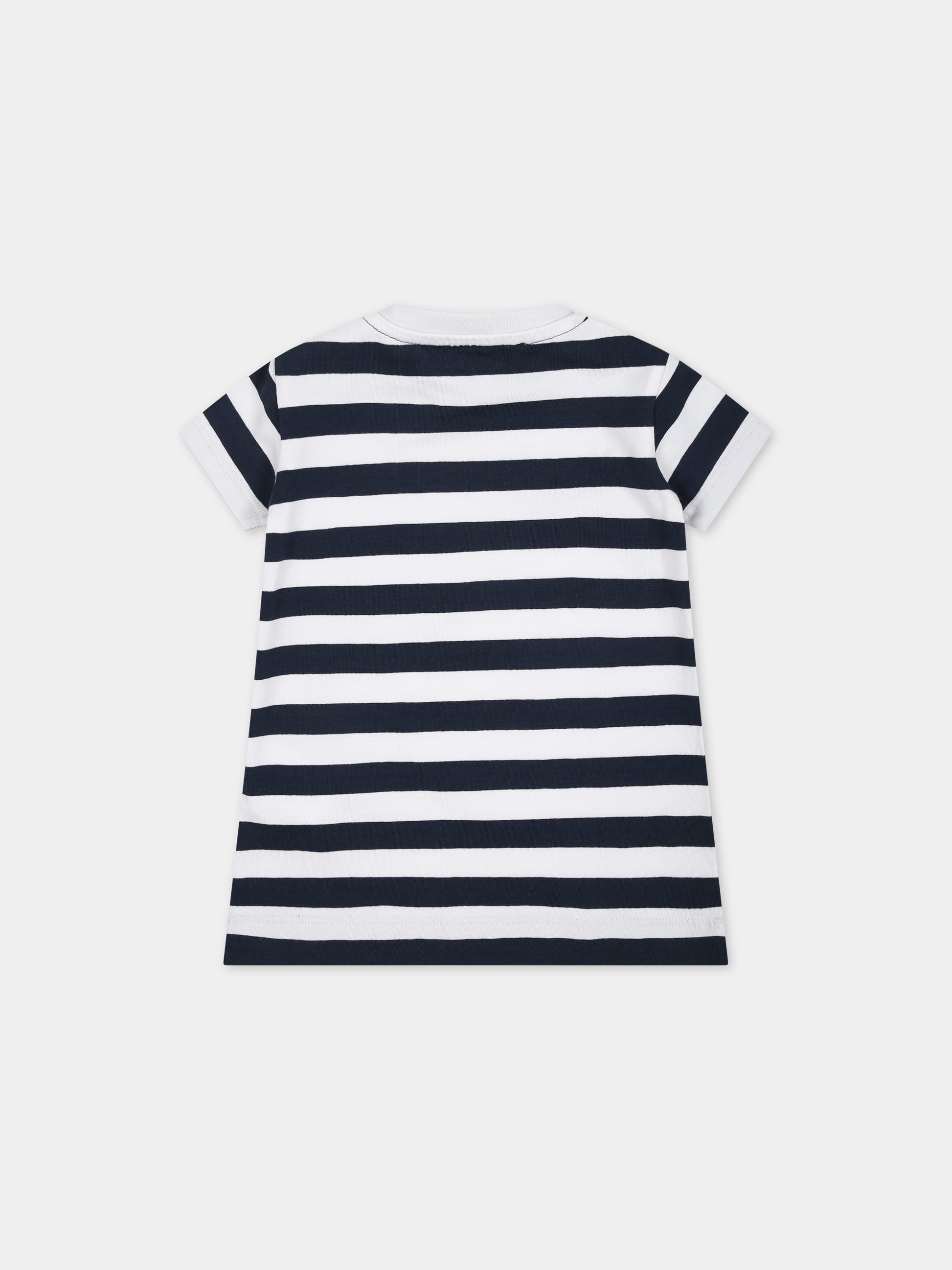 Vestito multicolor per neonata con logo,Versace,1014010 1A09954 6UA30