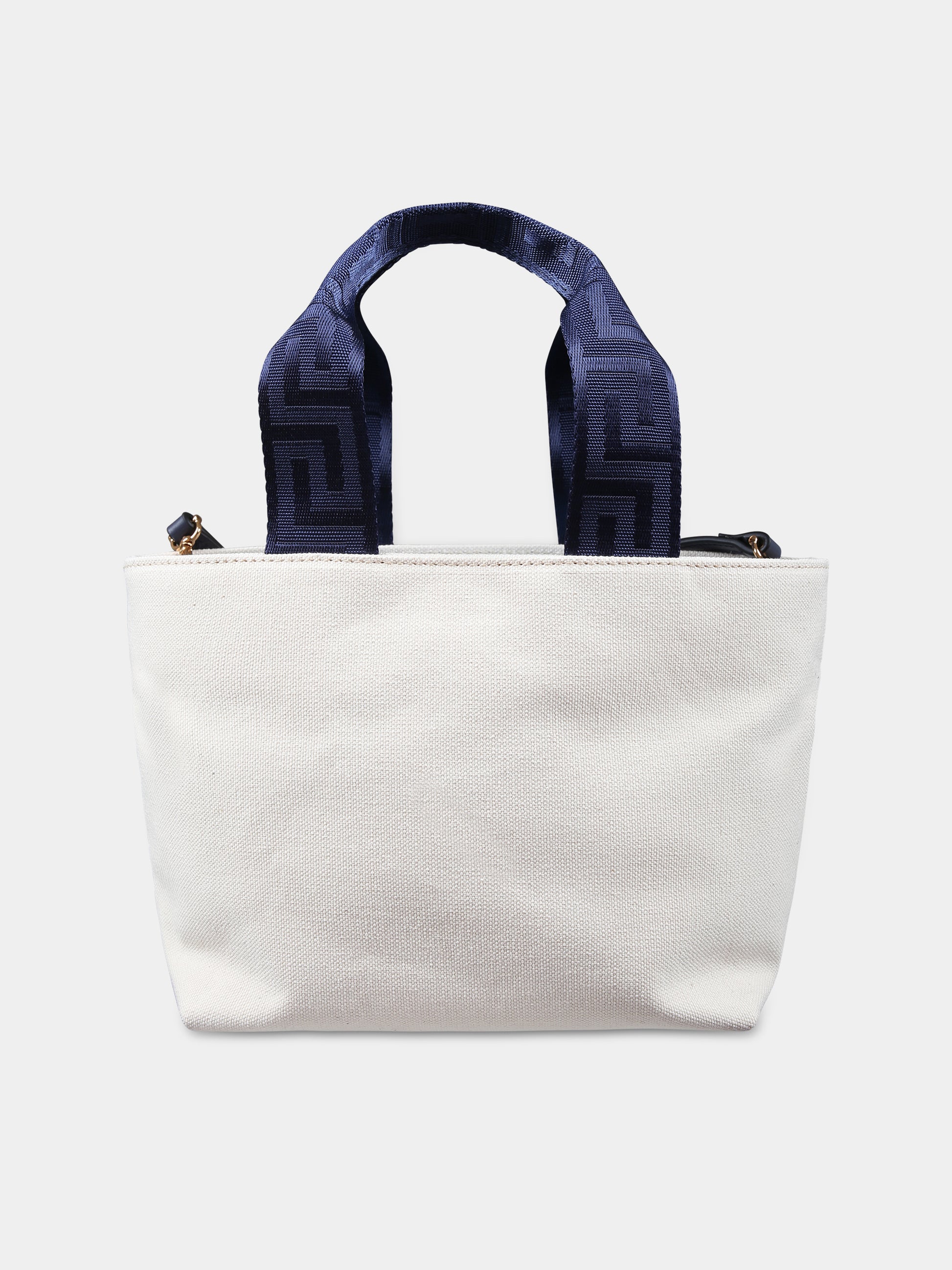 Borsa avorio per neonati con logo,Versace,1007937 1A09752 2KF5V