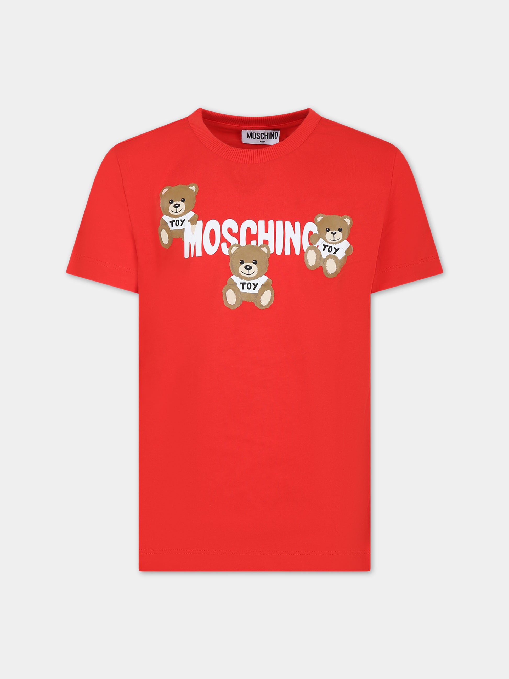 Set bianco per bambini con Teddy Bears e logo,Moschino Kids,HPK024 LAA23 82298