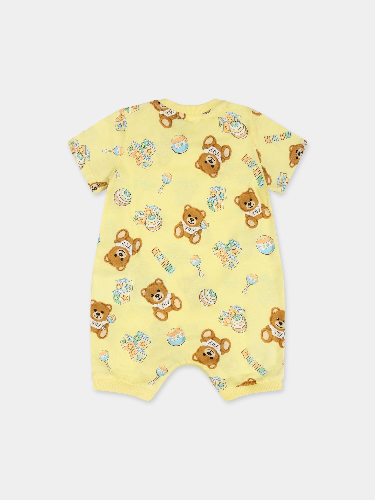 Set giallo per neonati con Teddy Bear,Moschino Kids,MPY02P LAB59 84490