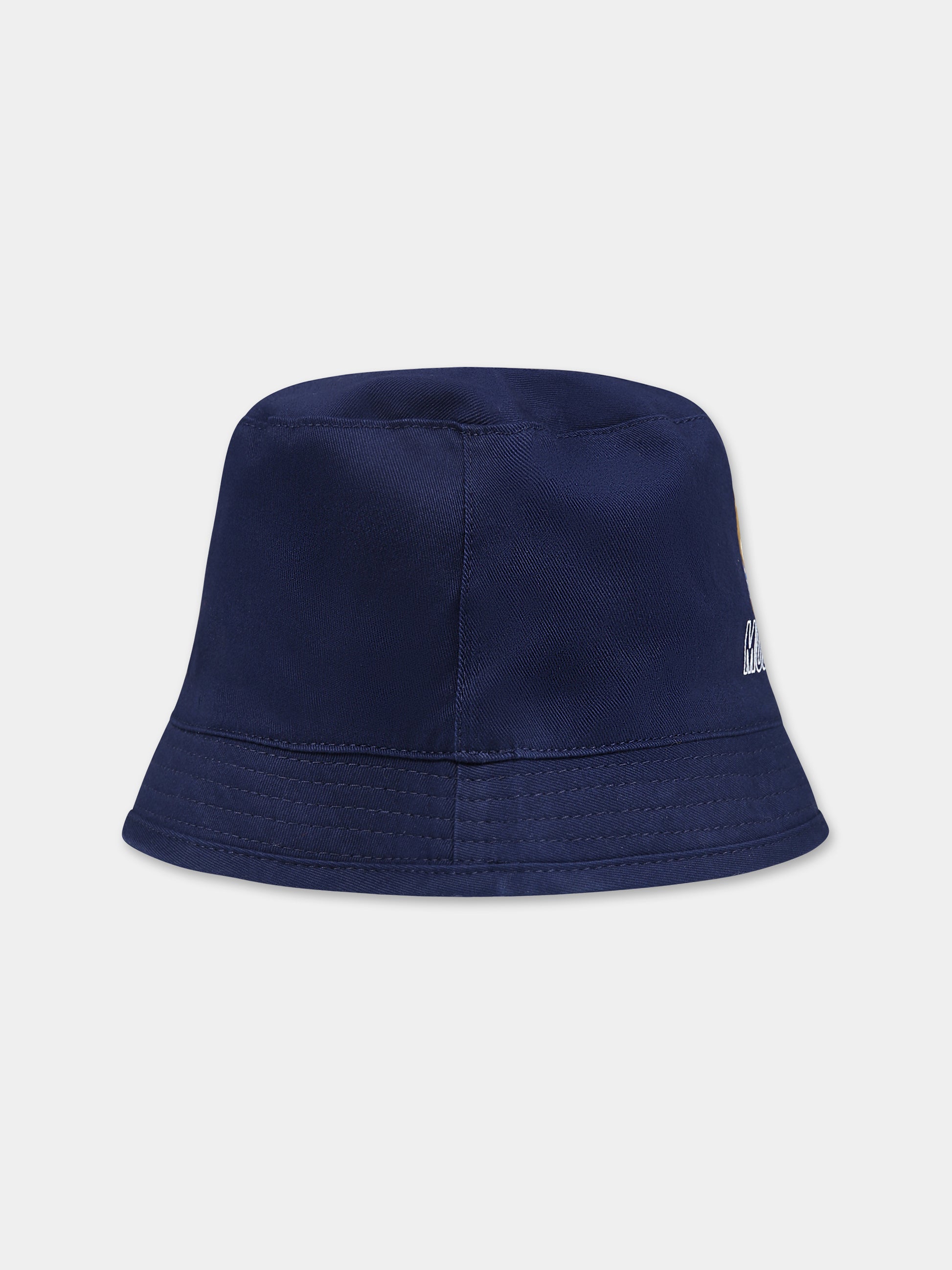 Cloche blu per neonato con Teddy Bear,Moschino Kids,MUX04A LPC04 40016