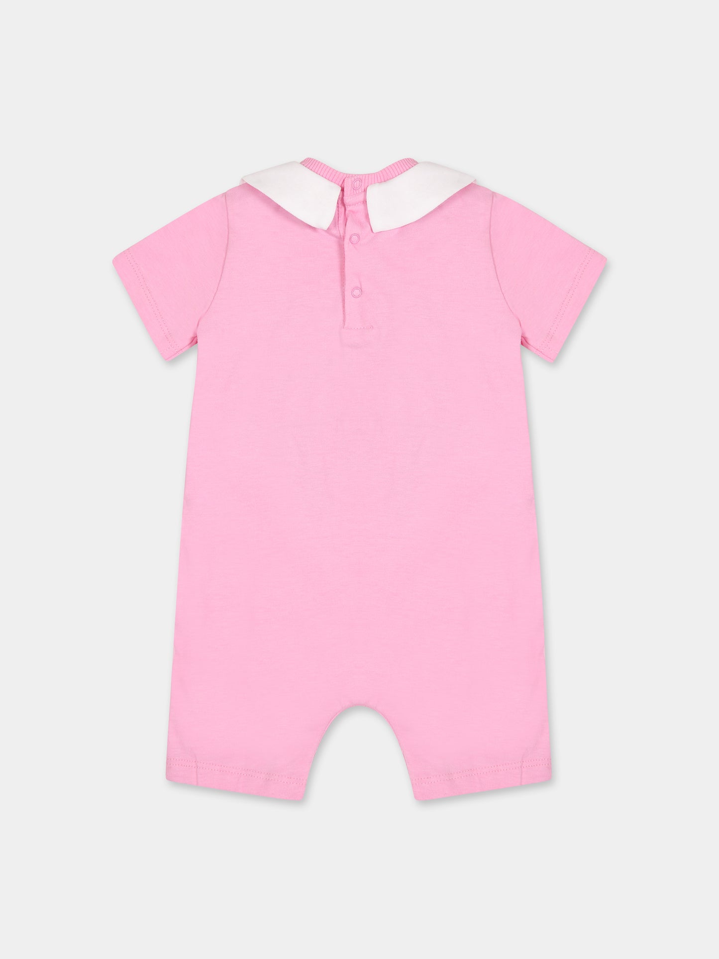 Set rosa per neonata con Teddy Bear e  logo,Moschino Kids,MUY04S LAA27 51473