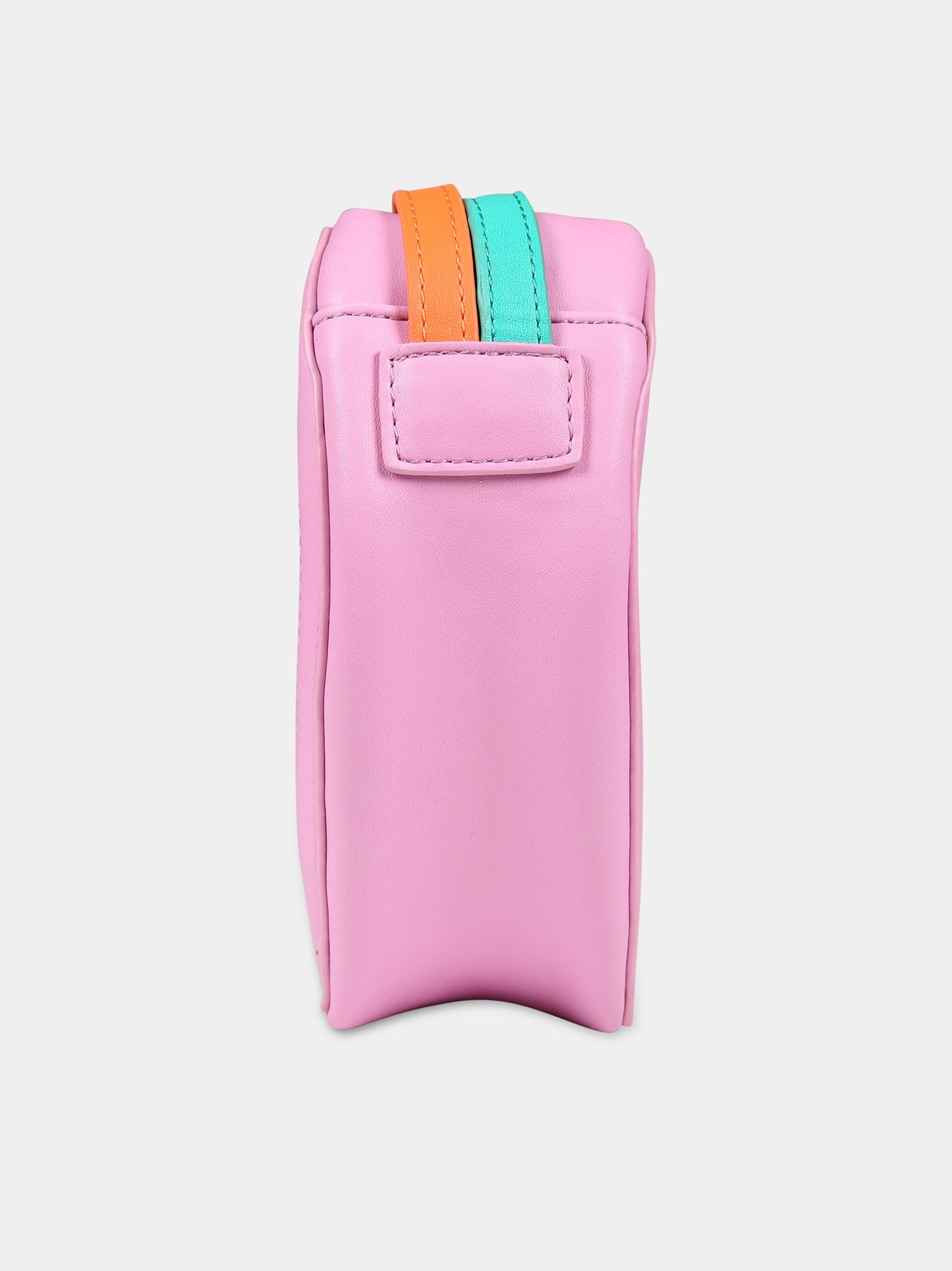 Borsa rosa per bambina con sole e fiori,Stella Mccartney Kids,TS0B28 Z0699 999