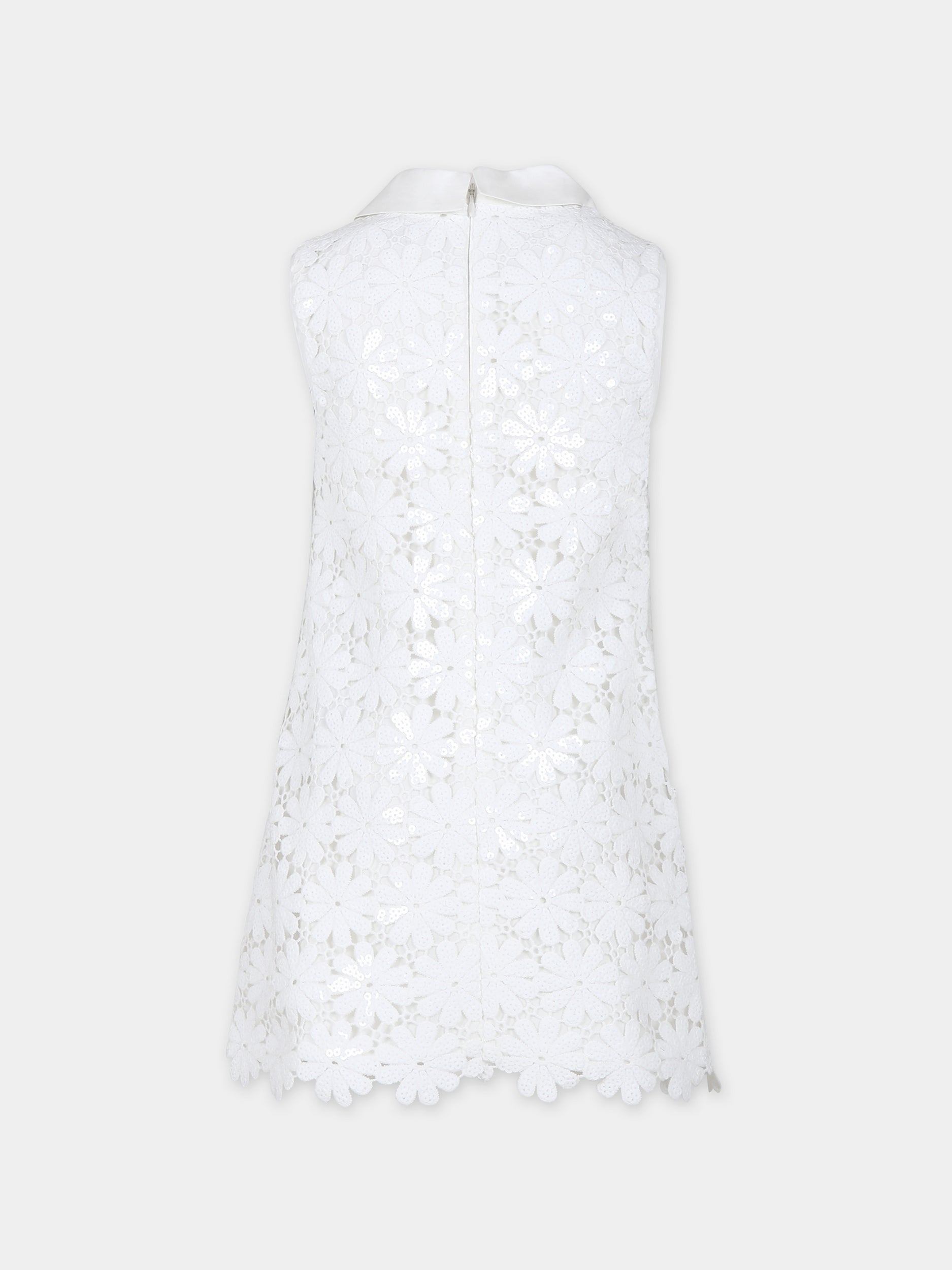 Vestito bianco per bambina in pizzo macramé,Self-portrait,RS24 728S W