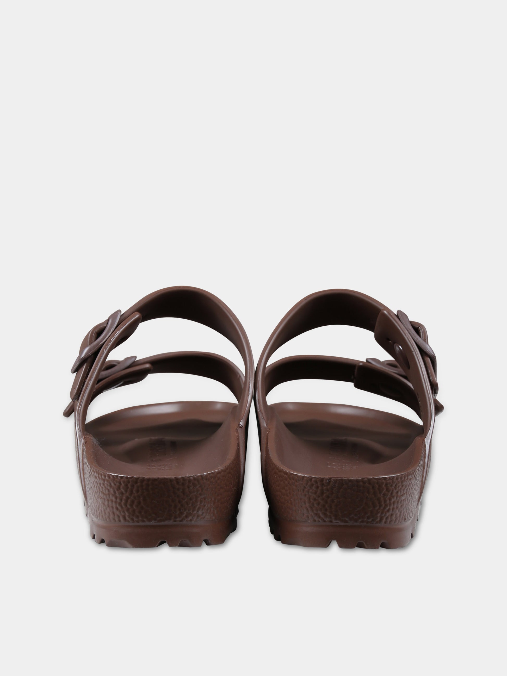 Ciabatte marroni Arizona Eva per bambini con logo,Birkenstock,1027402 ROAST