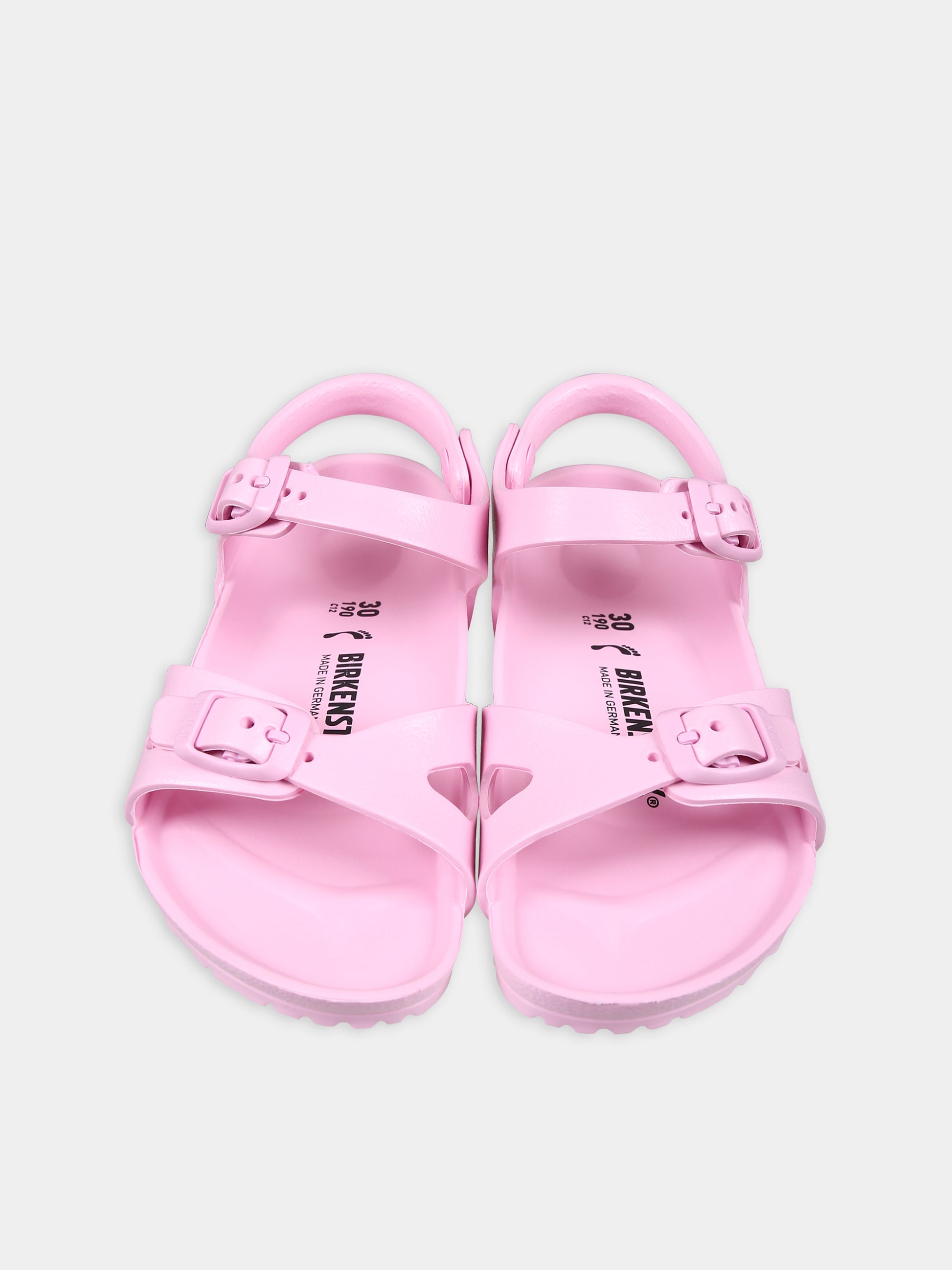 Sandali rosa Milano Eva per bambini con logo,Birkenstock,1027412 FONDANT PINK