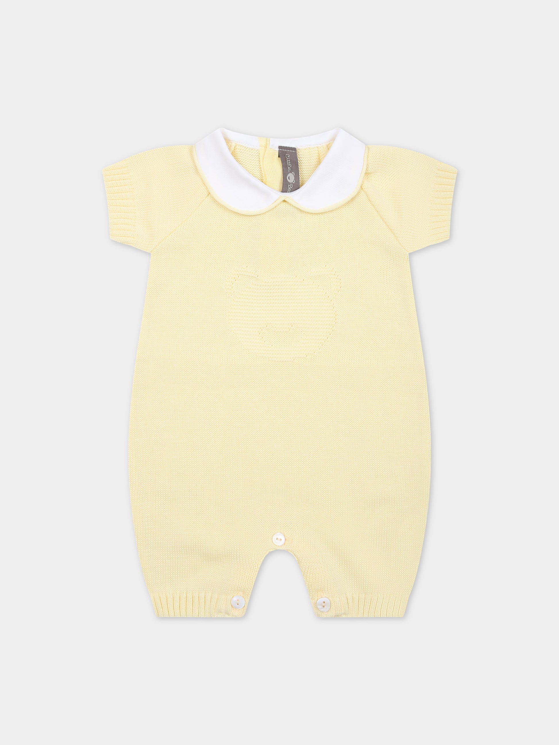 Pagliaccetto giallo per neonati,Little Bear,8116 GIALLO