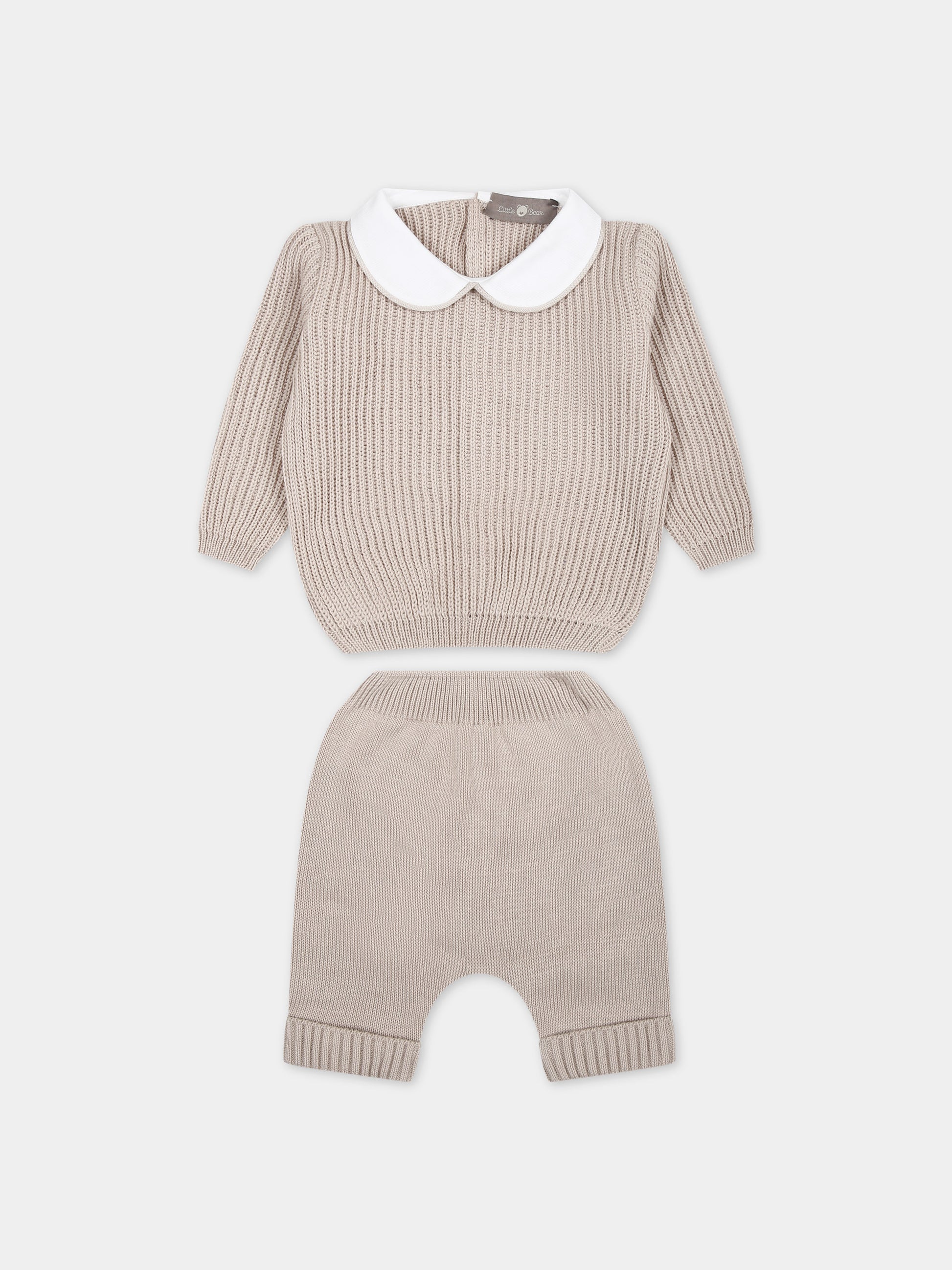 Completo nascita beige per neonati,Little Bear,8107 CORDA