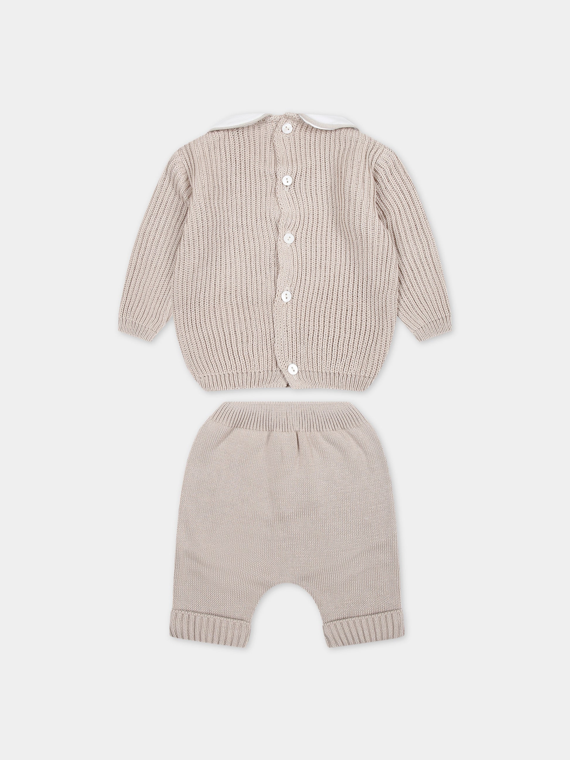 Completo nascita beige per neonati,Little Bear,8107 CORDA