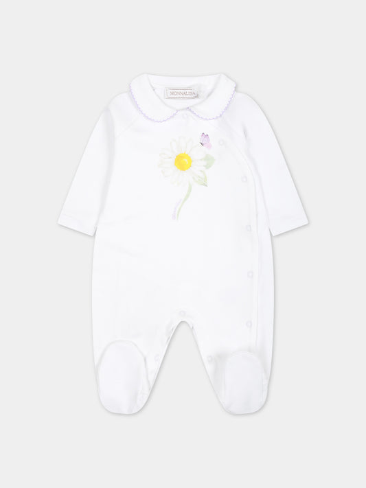 Tutina bianca per neonata,Monnalisa,35C215 3000 0099