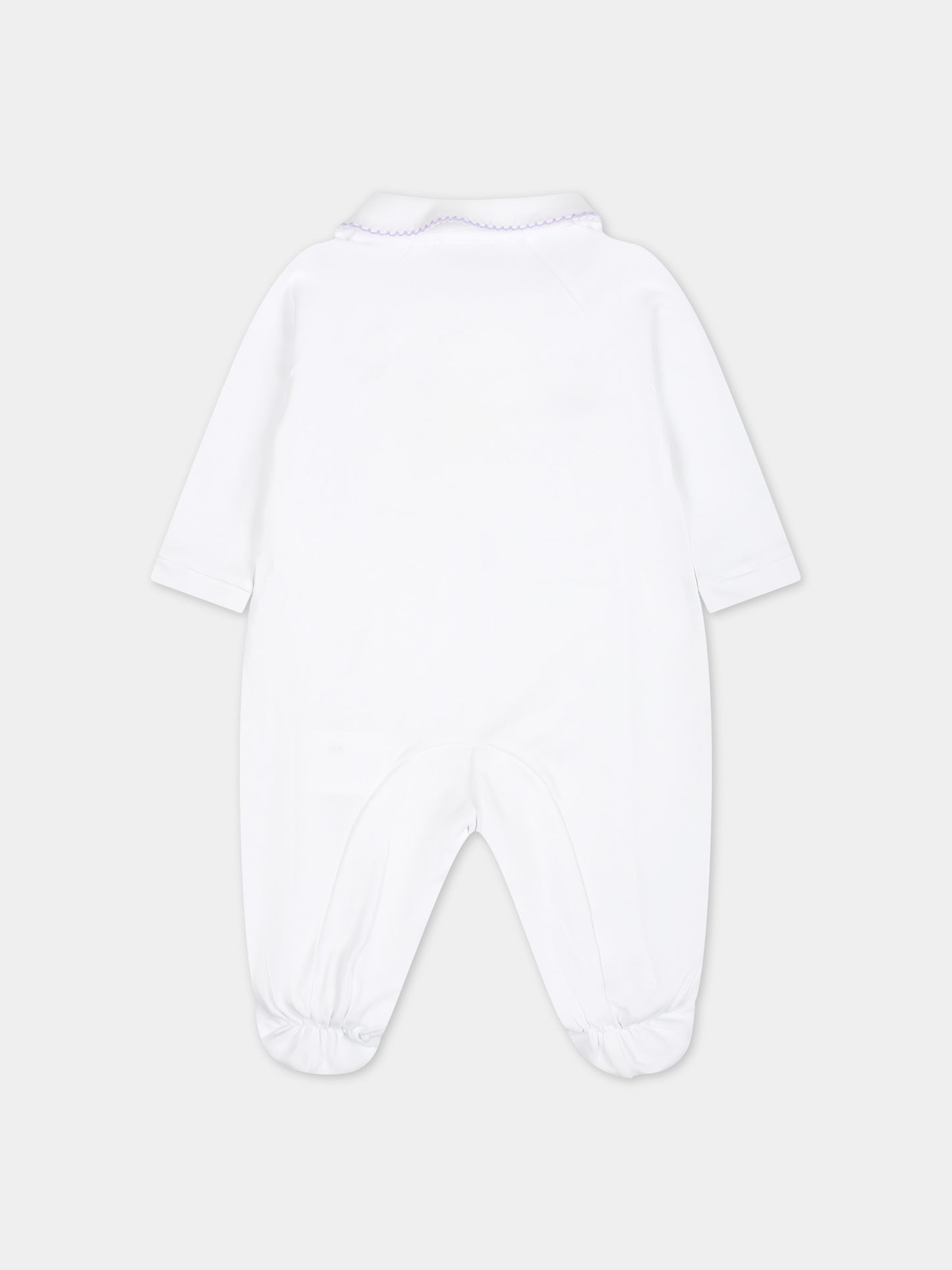 Tutina bianca per neonata,Monnalisa,35C215 3000 0099