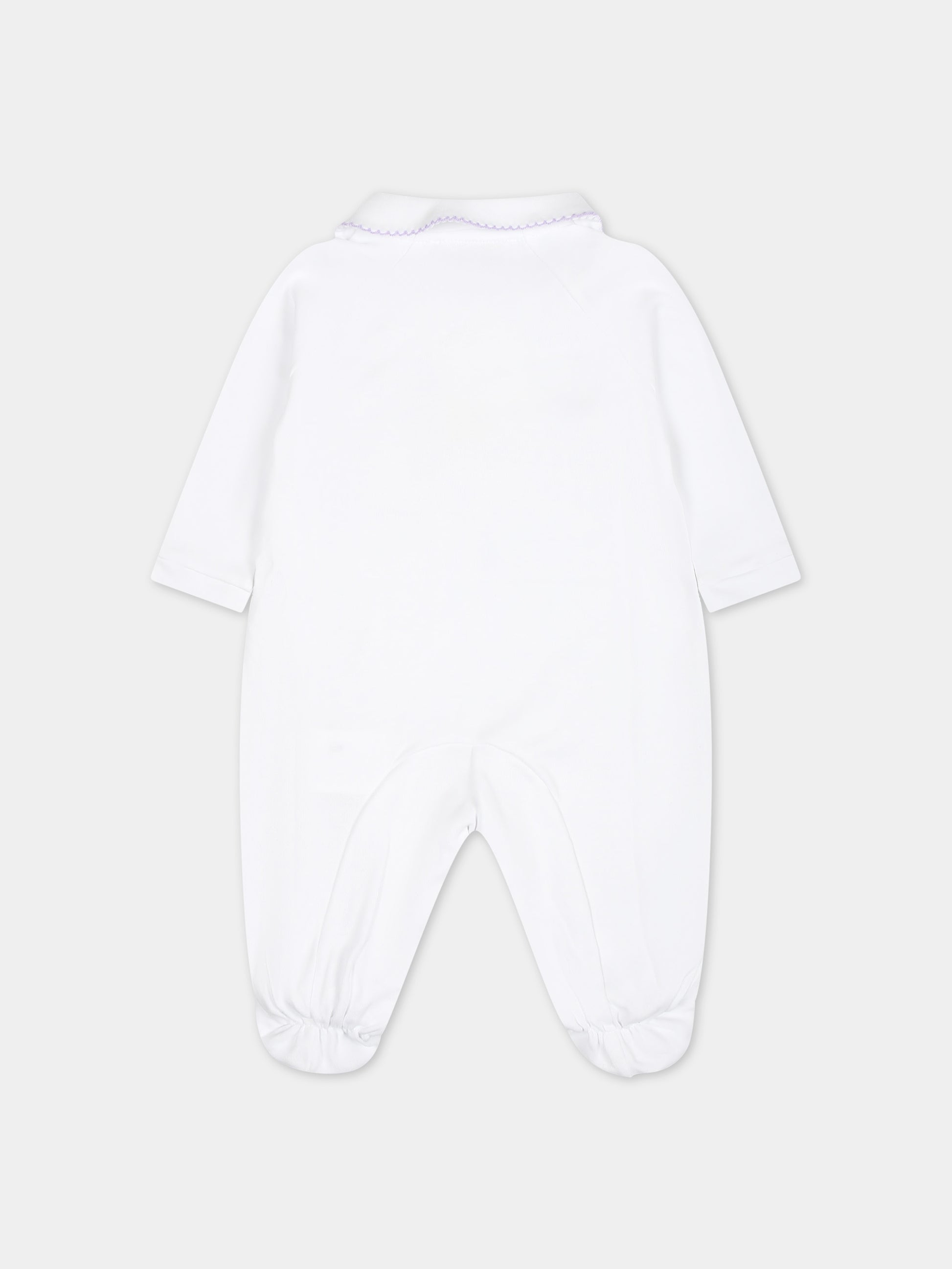 Tutina bianca per neonata,Monnalisa,35C215 3000 0099